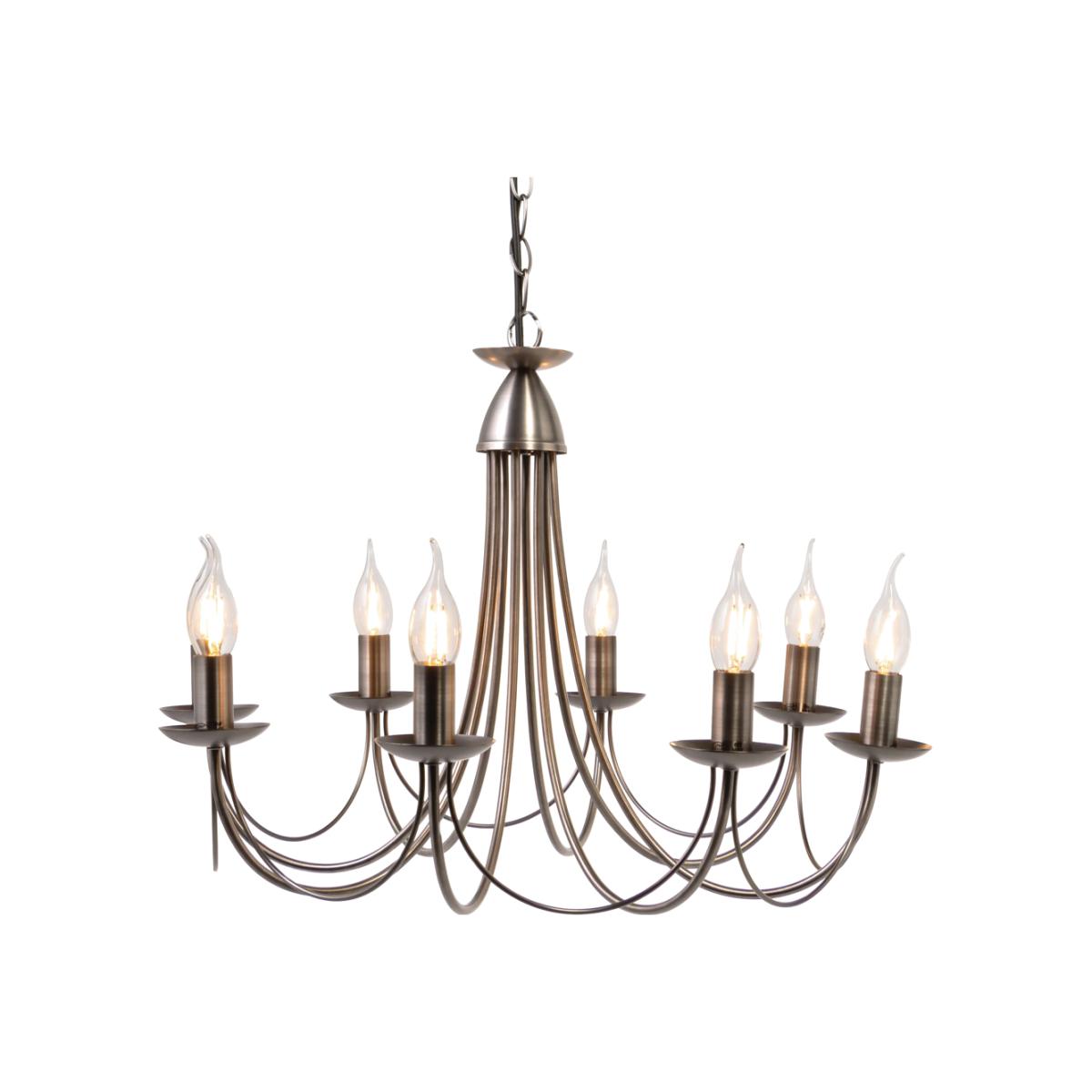 Marilyn 8 Light Chandelier, Pewter – image 1
