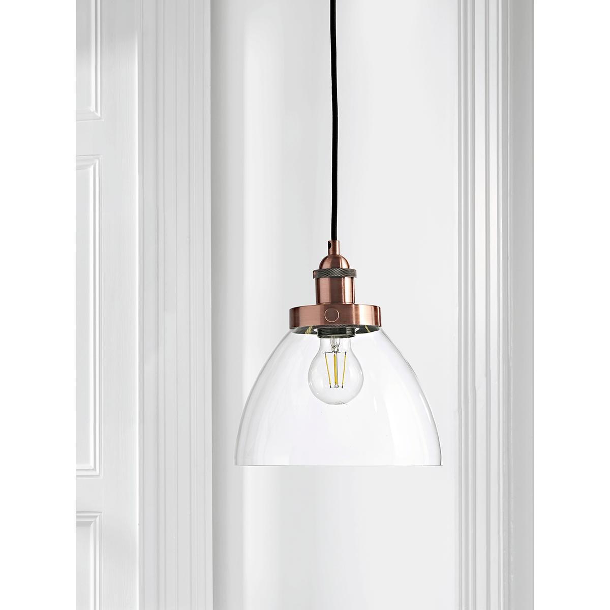 Domed Glass Pendant - Copper – image 1