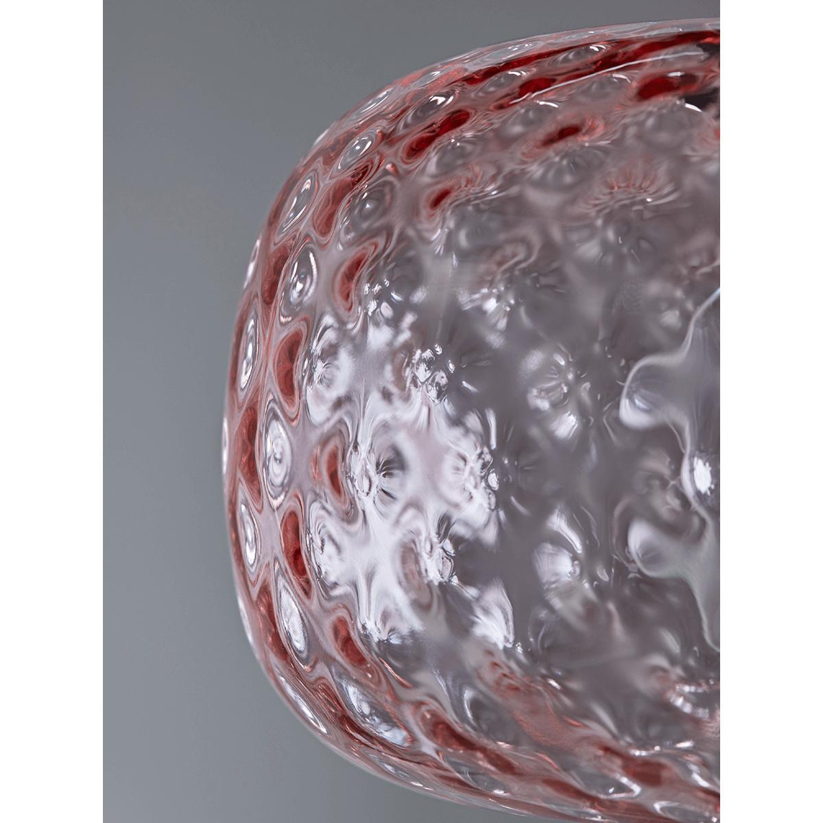 Embossed Glass Pendant - Blush – image 2