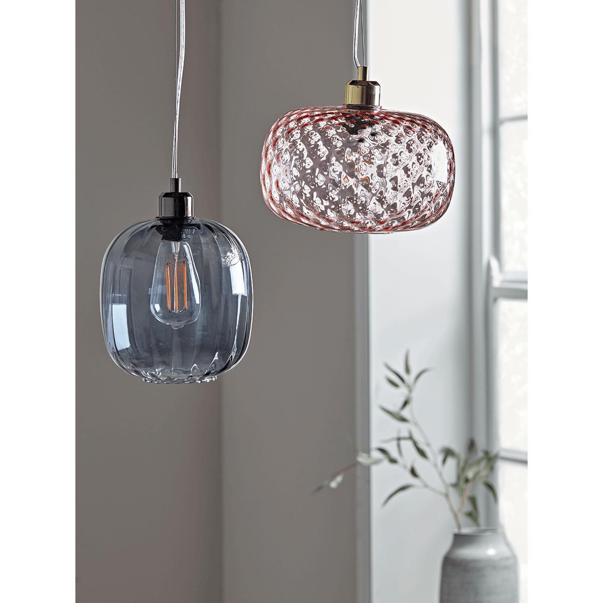 Embossed Glass Pendant - Blush – image 3