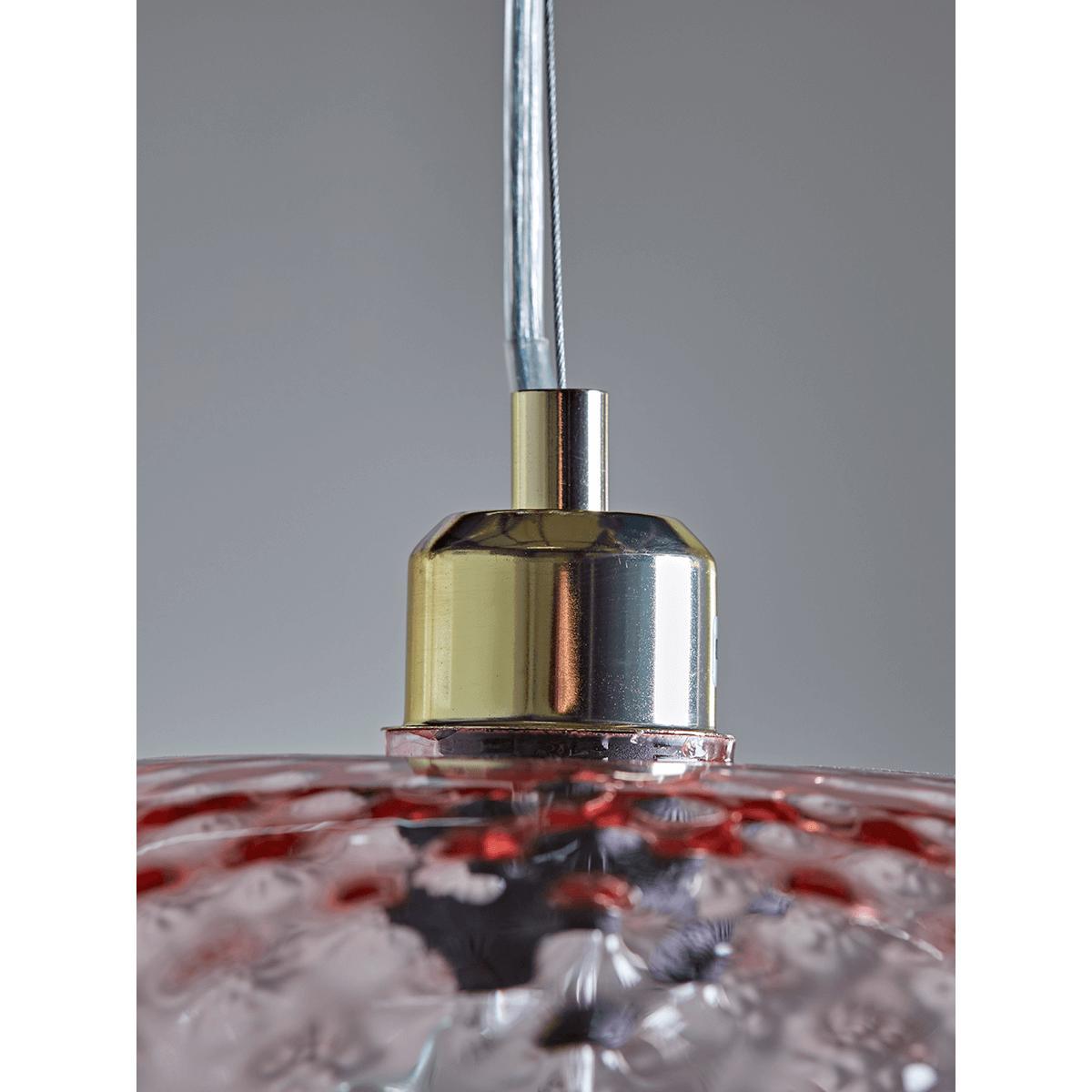 Embossed Glass Pendant - Blush – image 6