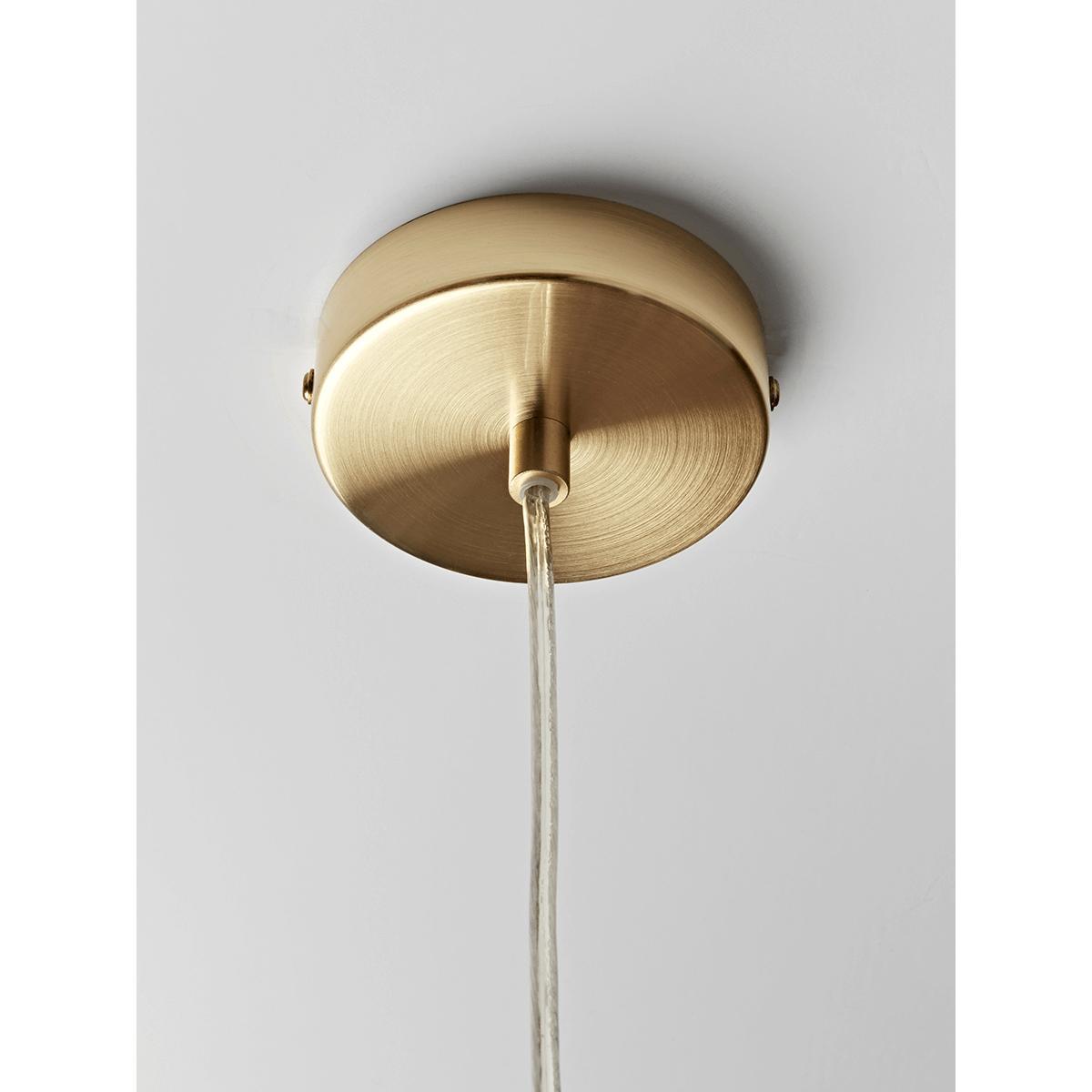 Fluted Milky Glass Pendant - Squoval – image 5