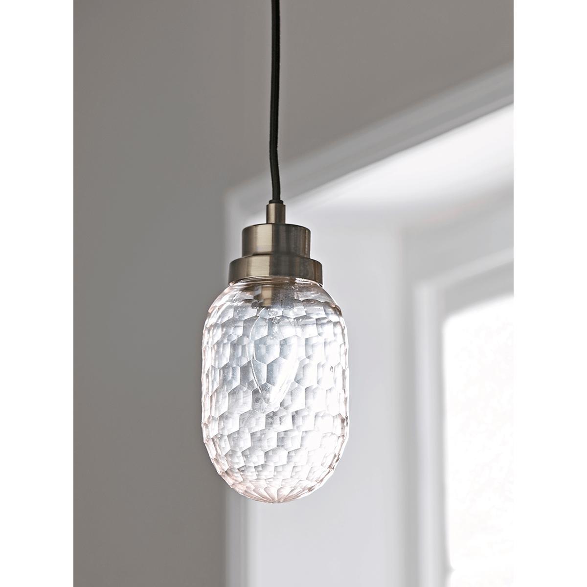Blush & Brass Textured Pendant