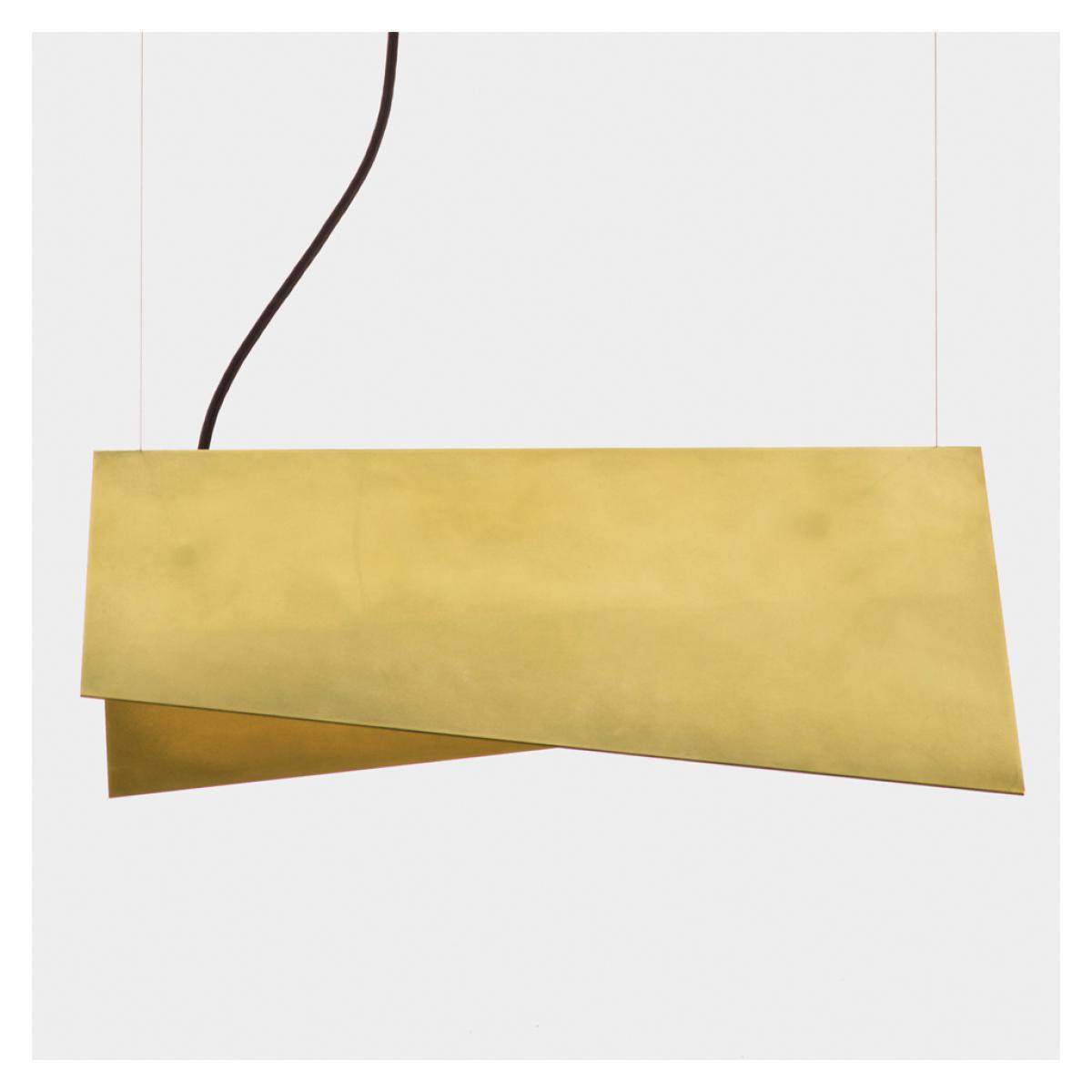 Clark Suspension Pendant Lamp Brass