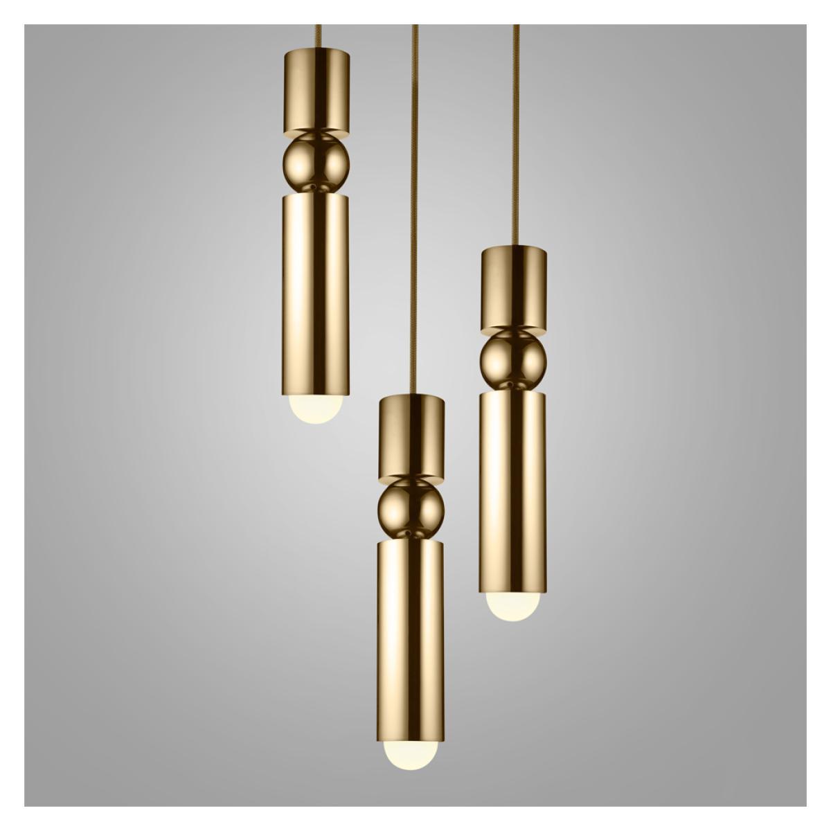 Fulcrum 3 Piece Chandelier Matte Black – image 2