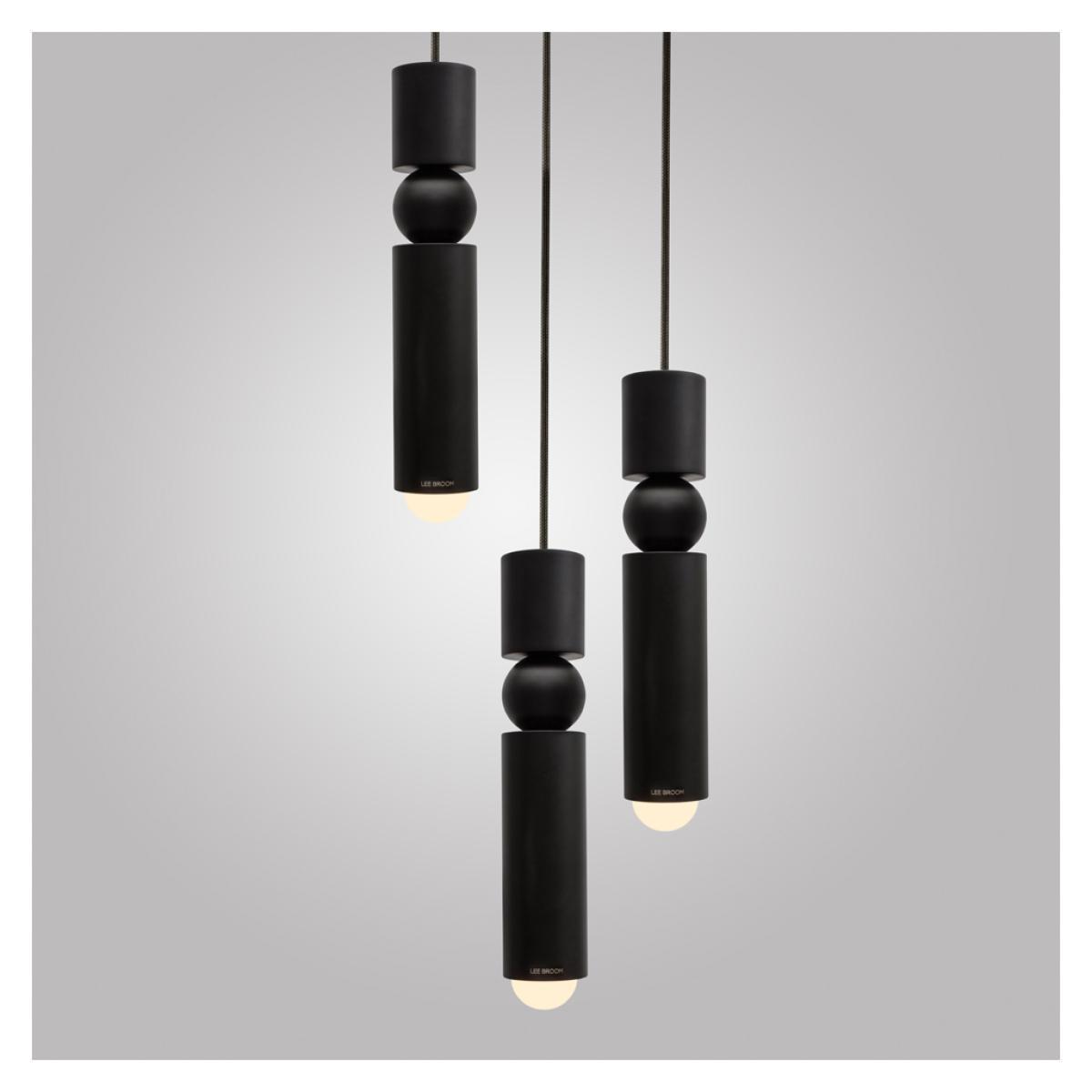 Fulcrum 3 Piece Chandelier Matte Black – image 1