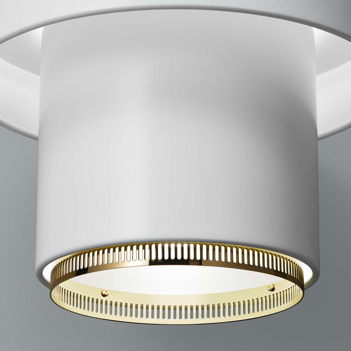A201 Pendant Light in White & Brass – image 4