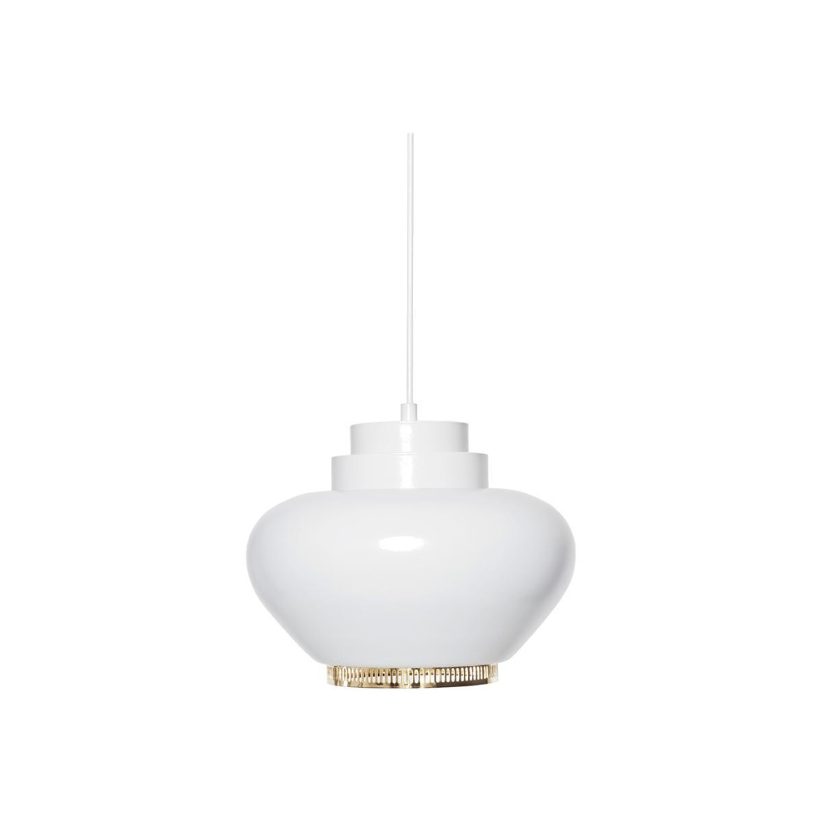 Pendant Light A333 White & Brass