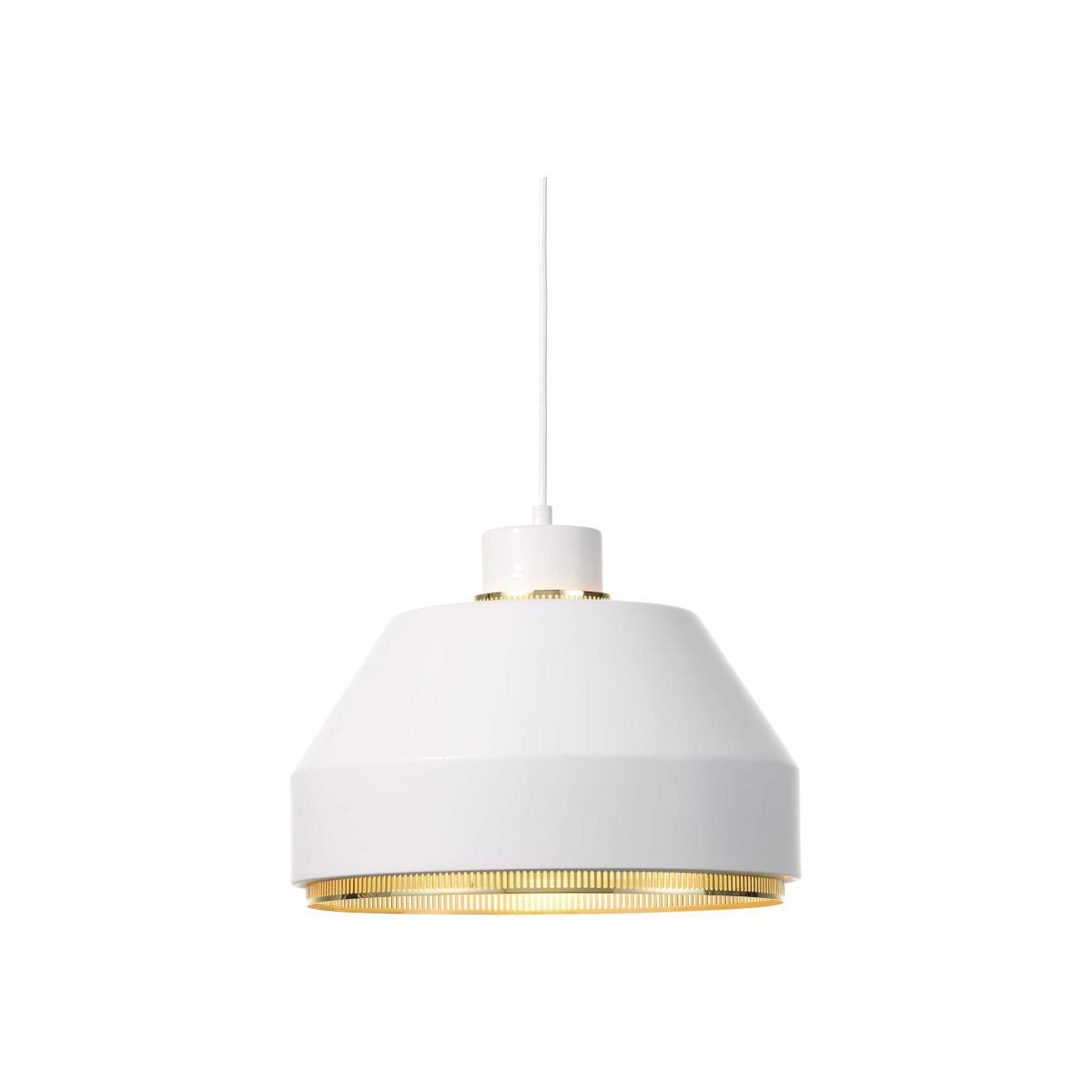 AMA 500 Pendant Light in White & Brass – image 1