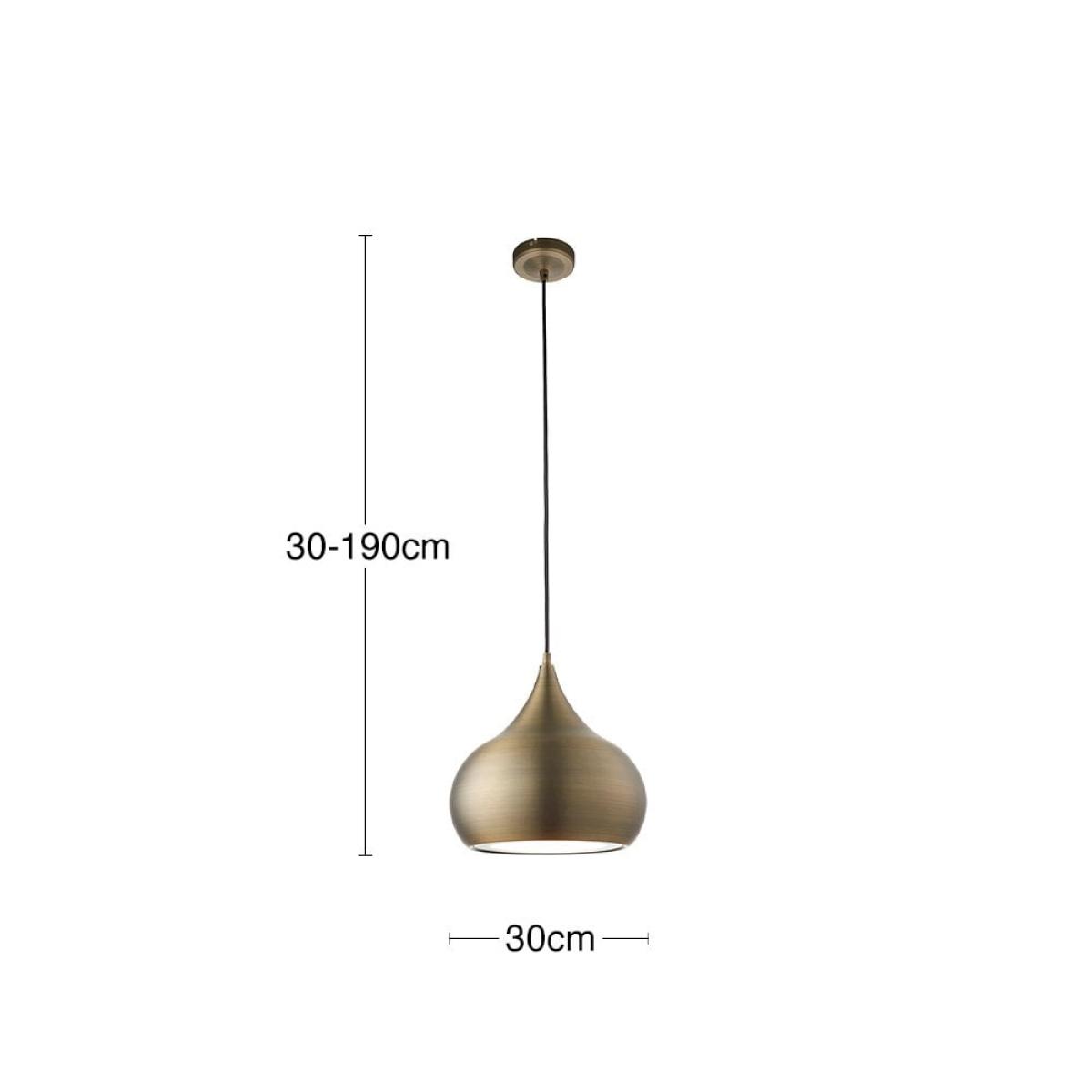 £14  Off  Brosnan Pendant Light, Brushed Brass – image 4