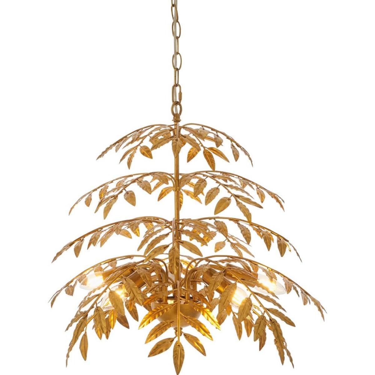 Aretha Leaf Chandelier, Brass – image 4