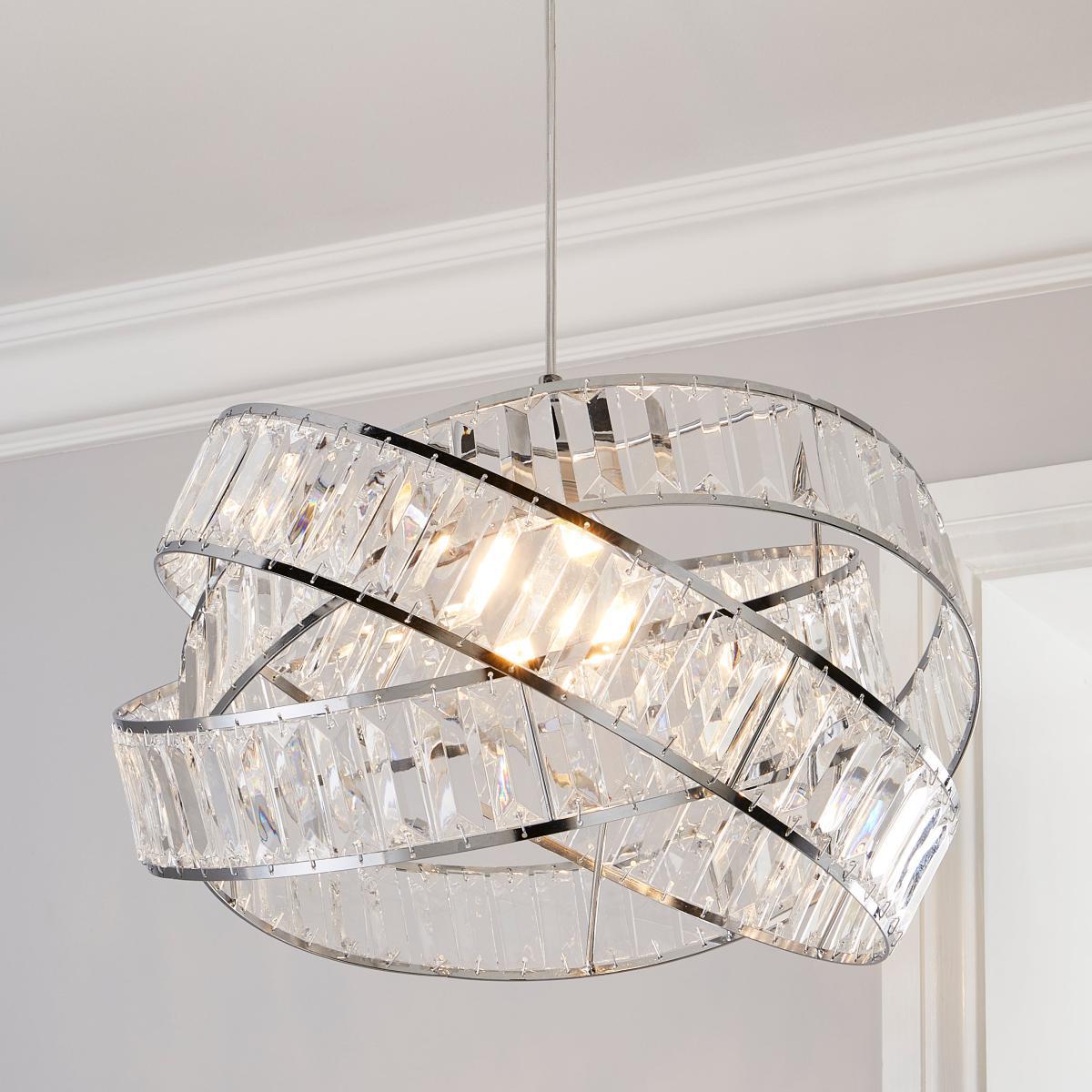 Lilia 1 Light Ceiling Fitting Chrome