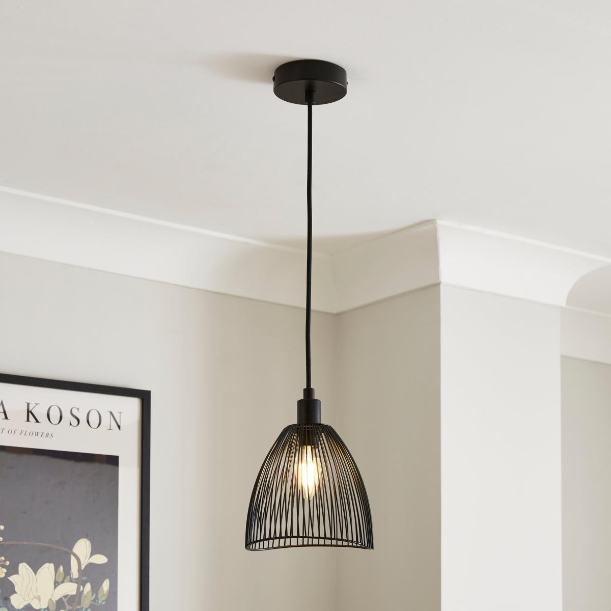 Jaula Mini Adjustable Pendant Light Black – image 1