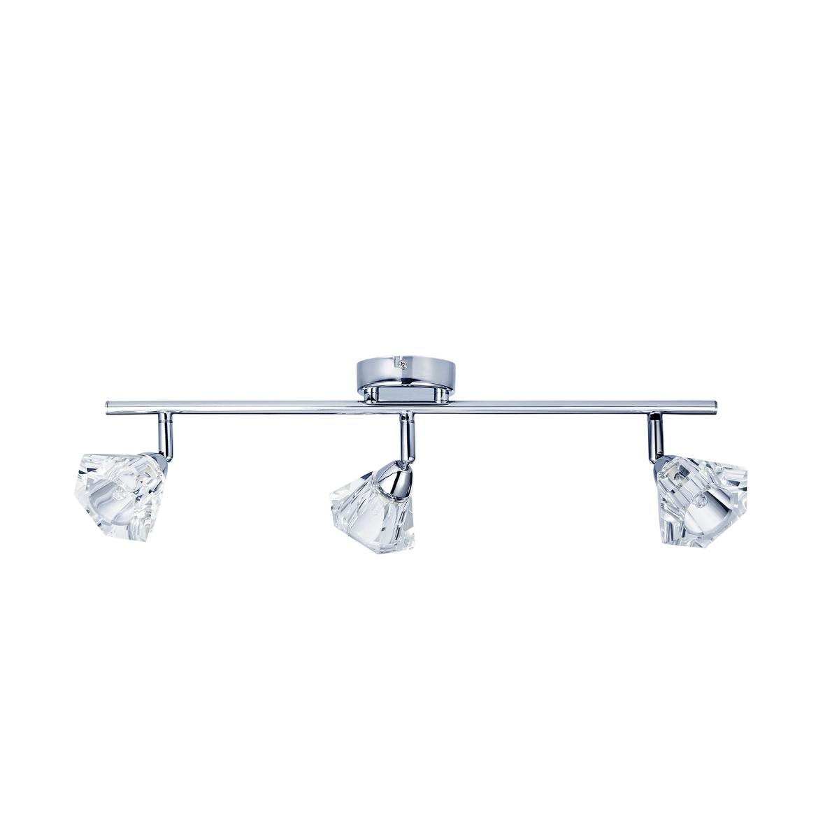 Khobi 3 Light Glass Spotlight Bar Silver – image 5
