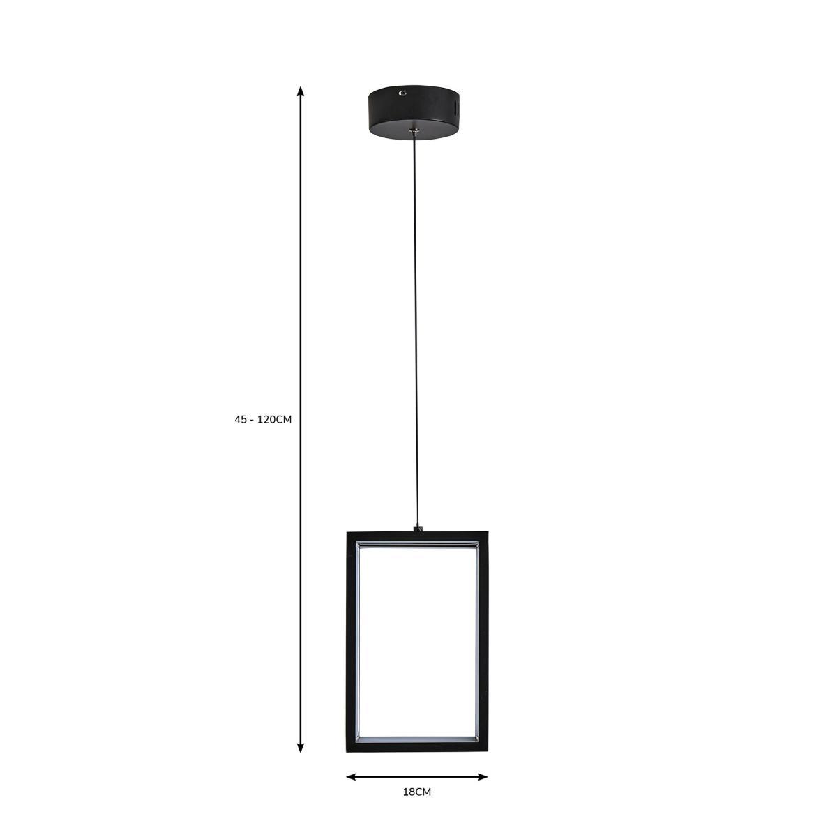 Depere 1 Light Black Ceiling Fitting Black – image 7