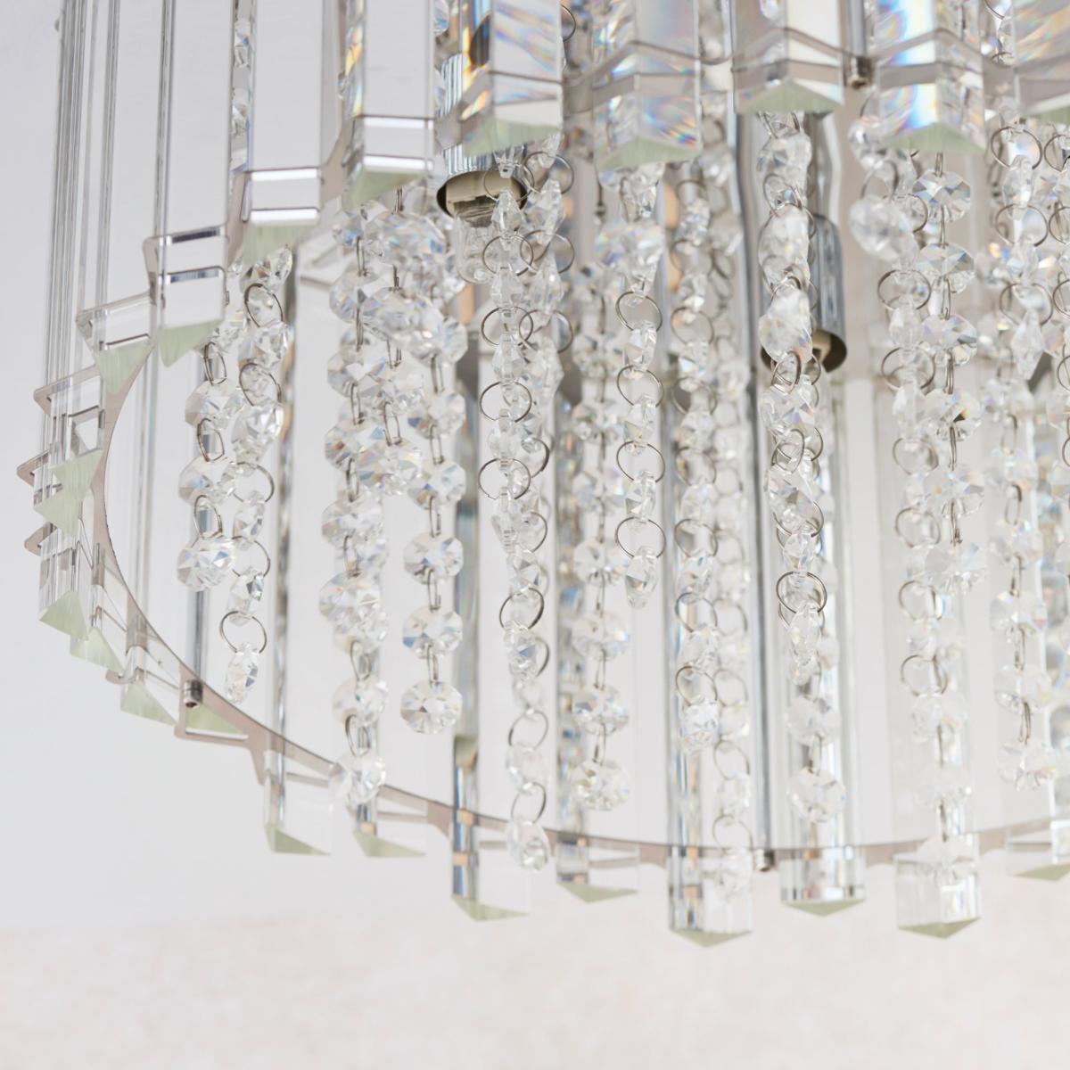 Vogue Crystal Blessing 4 Light Flush Ceiling Fitting Chrome – image 4