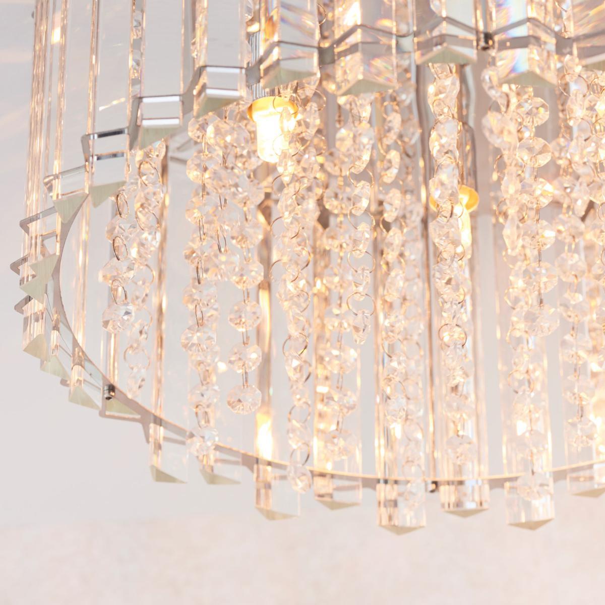 Vogue Crystal Blessing 4 Light Flush Ceiling Fitting Chrome – image 5