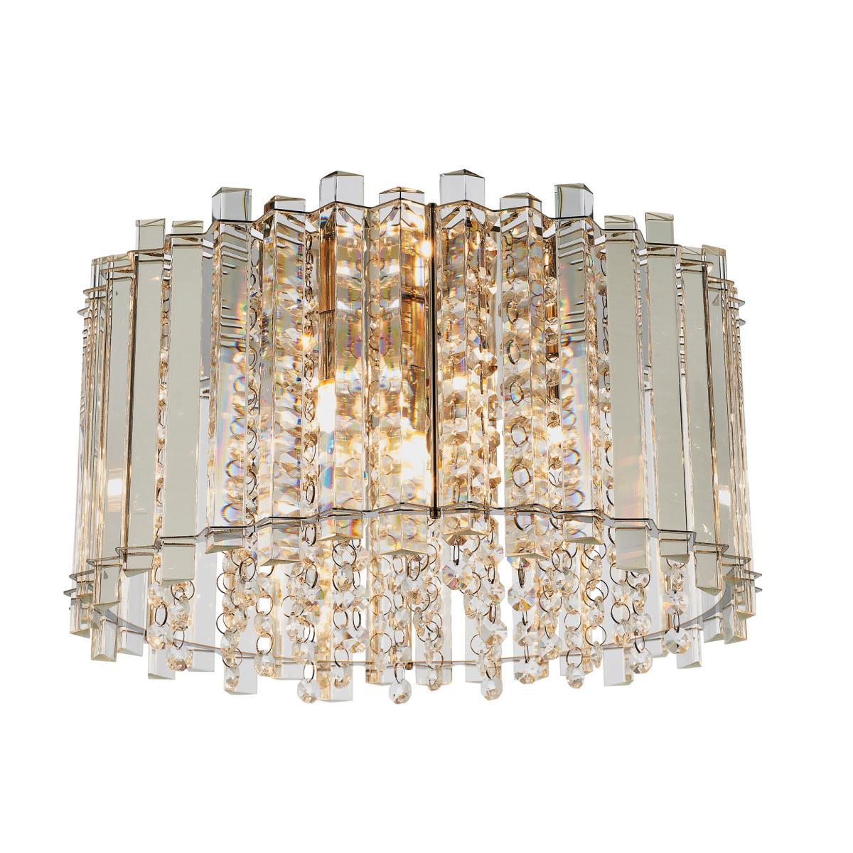 Vogue Crystal Blessing 4 Light Flush Ceiling Fitting Chrome – image 6