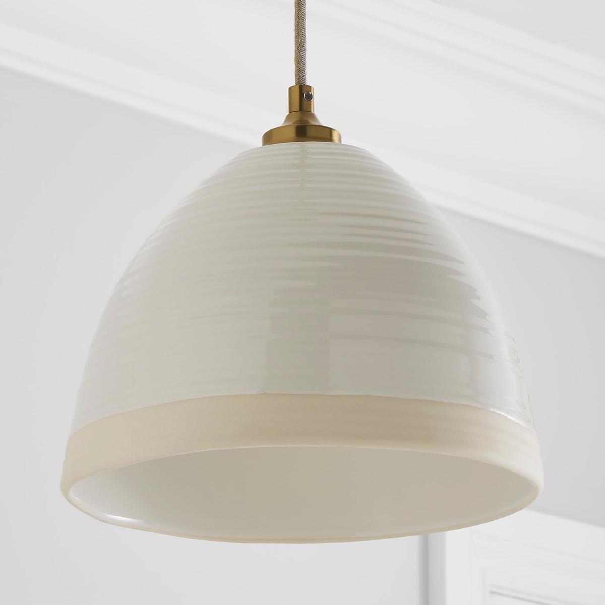 Churchgate Harby 1 Light Pendant Fitting White – image 2