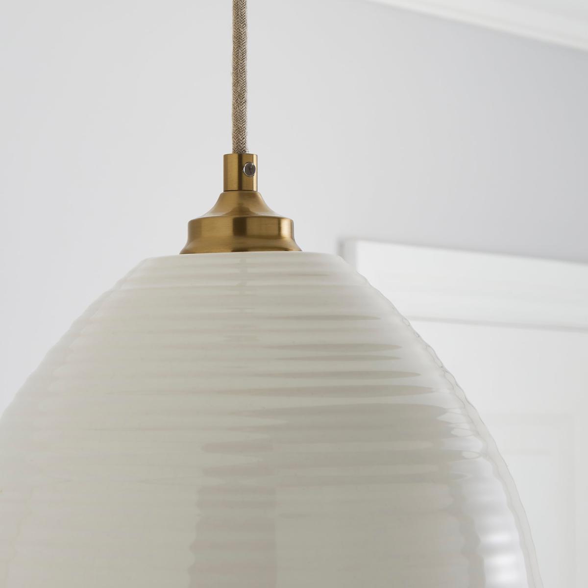 Churchgate Harby 1 Light Pendant Fitting White – image 3