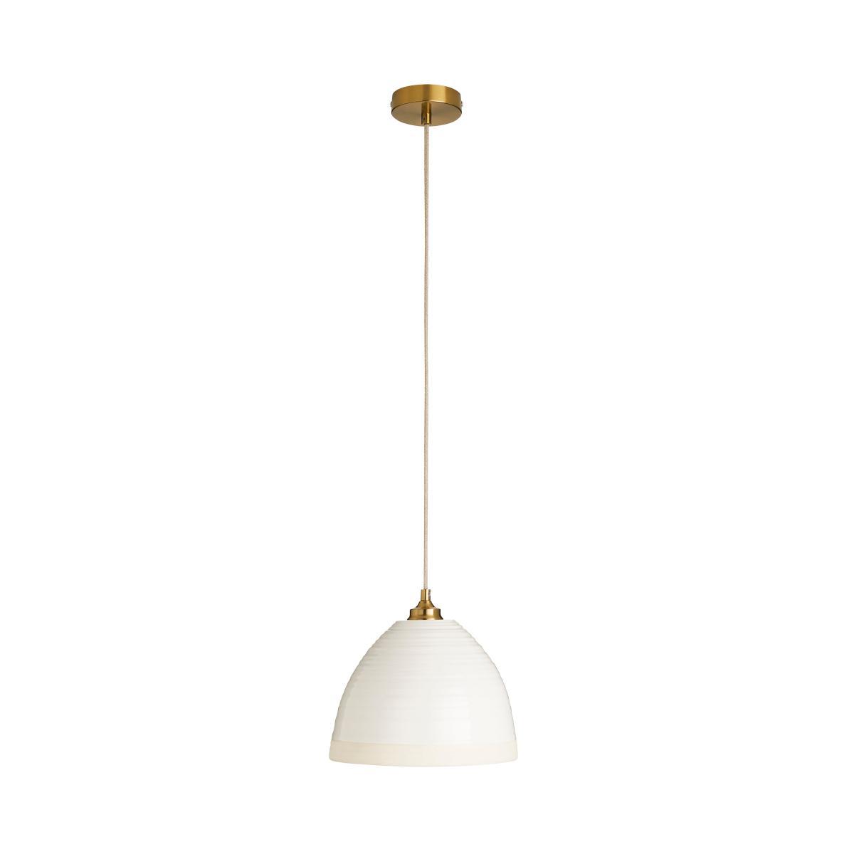 Churchgate Harby 1 Light Pendant Fitting White – image 4