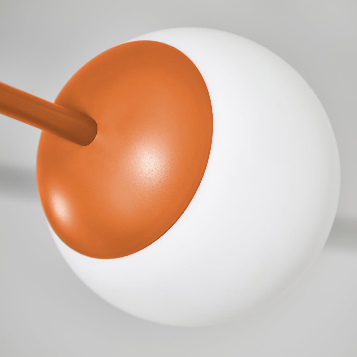 Tela 4 Light Semi Flush Bathroom Ceiling Light Orange – image 2
