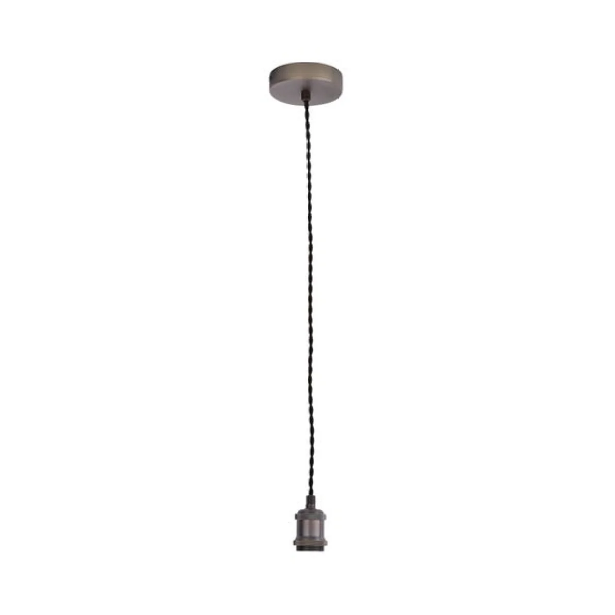 Return - Charlie Industrial Adjustable Pendant Flex Ceiling Light Cable Pewter – image 4