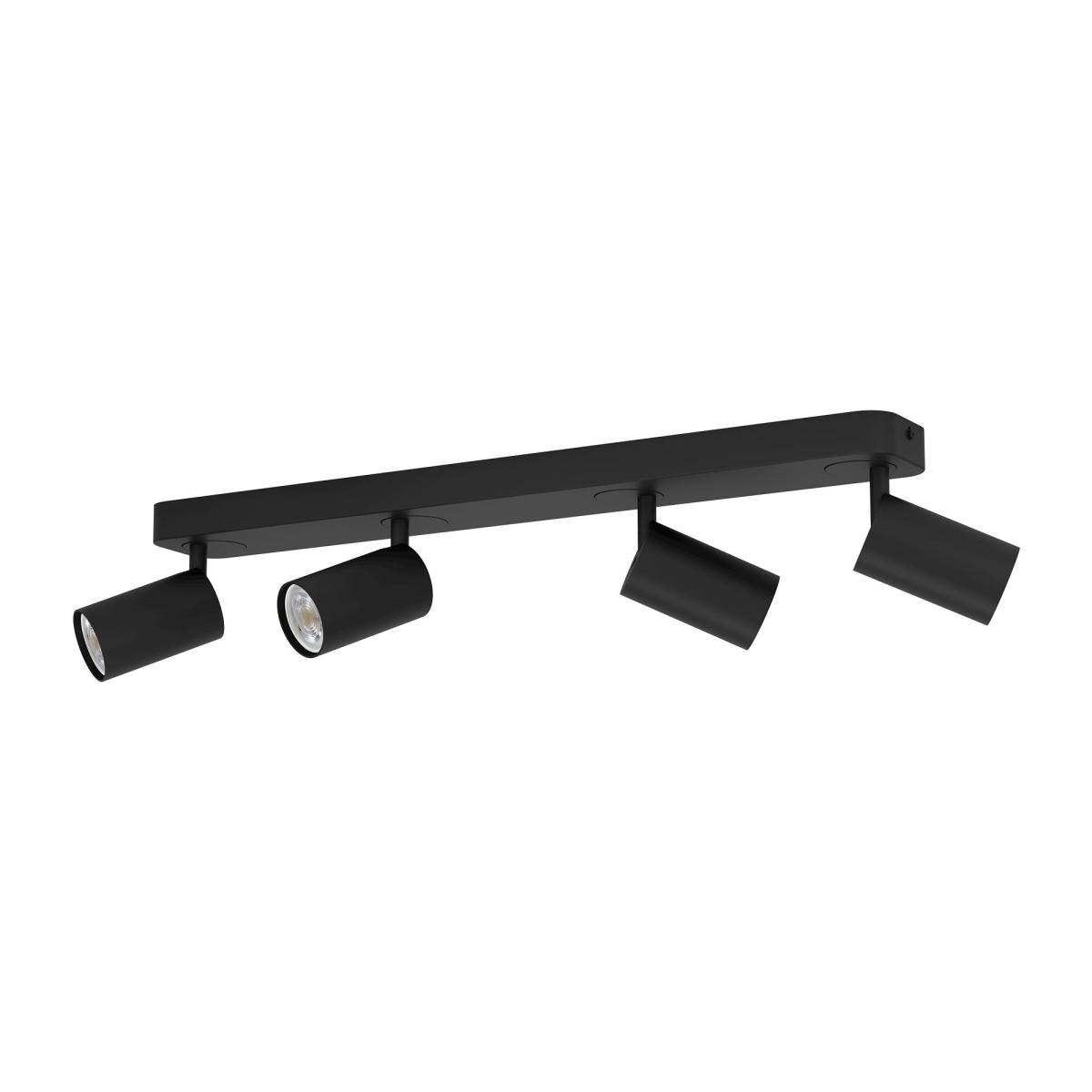 EGLO Telimbela-Z 4 Light Adjustable Spotlight Bar Black – image 2