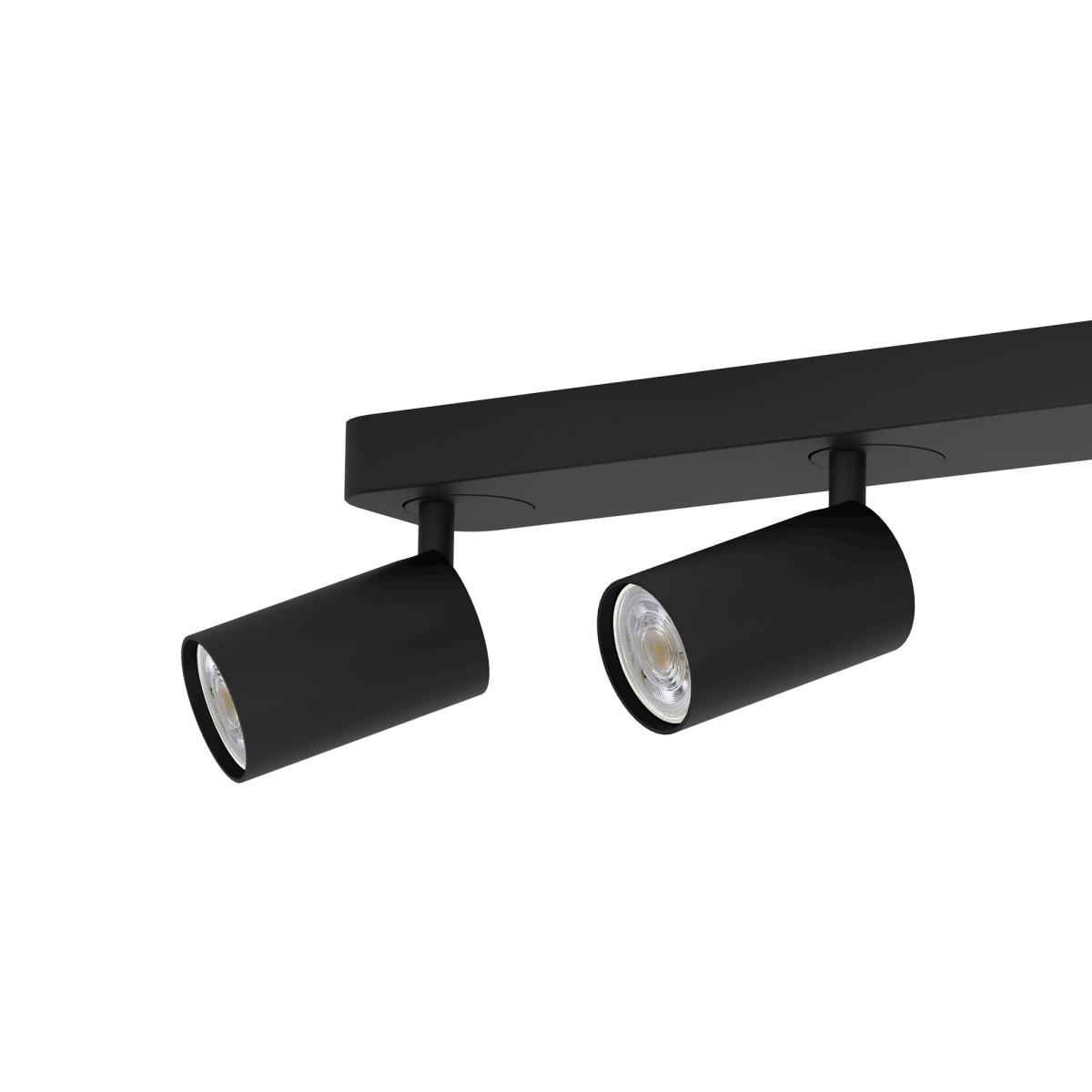 EGLO Telimbela-Z 4 Light Adjustable Spotlight Bar Black – image 3
