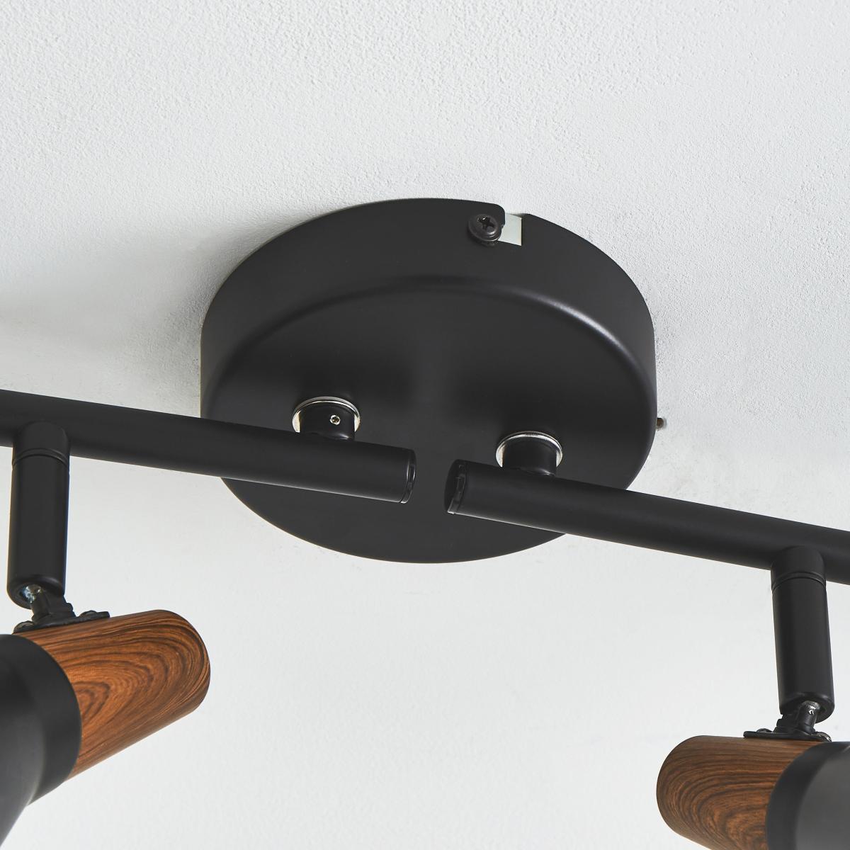 Elements Wolston 4 Light Spotlight Bar Black – image 4