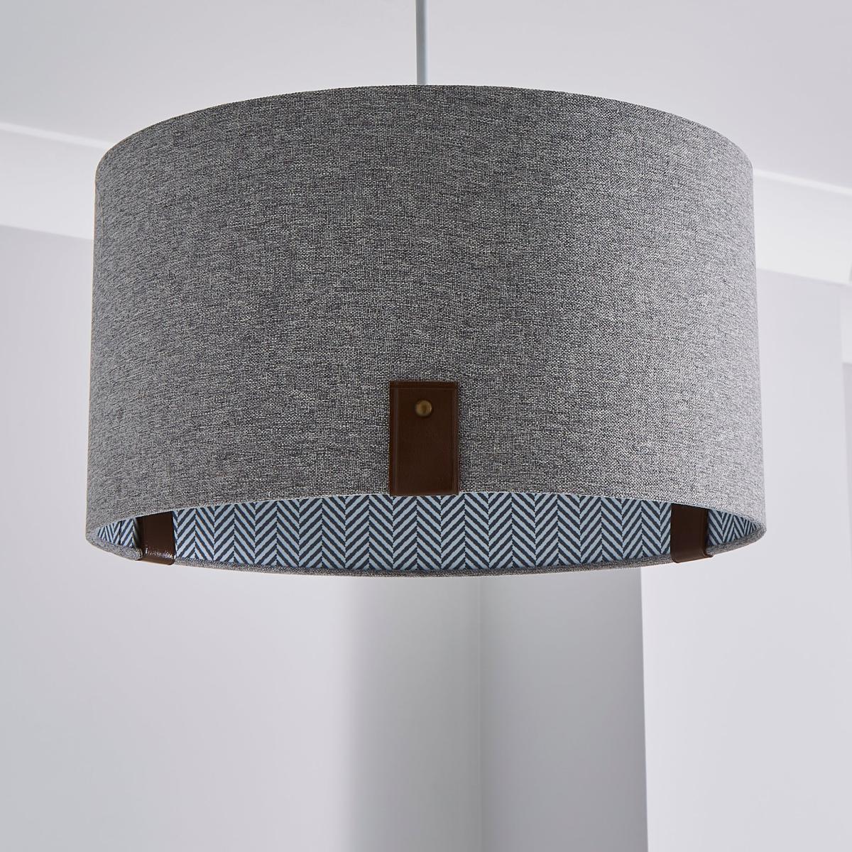 Dorrian 40cm Drum Shade Grey – image 2