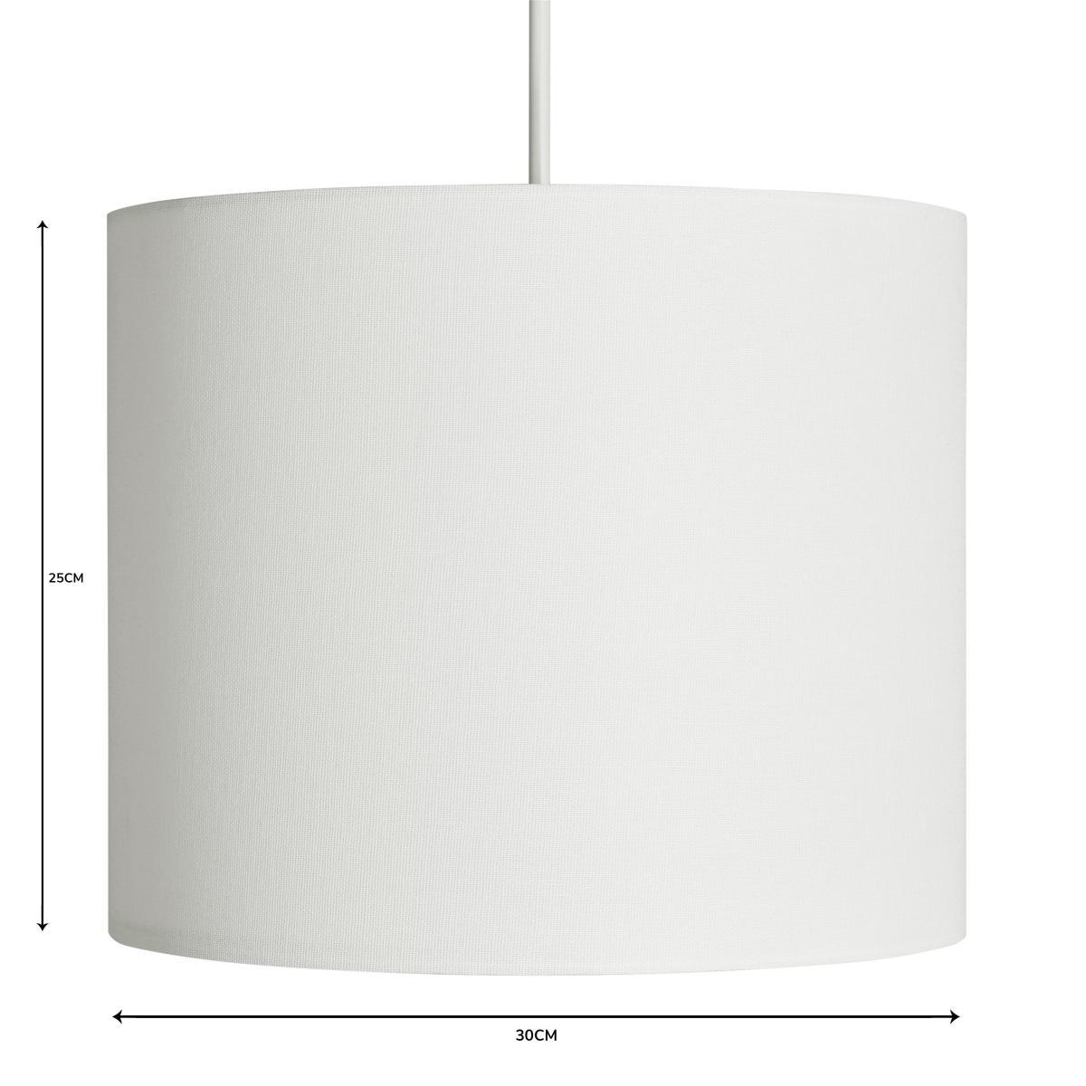 Lisbon Drum Shade With Diffuser White – image 5