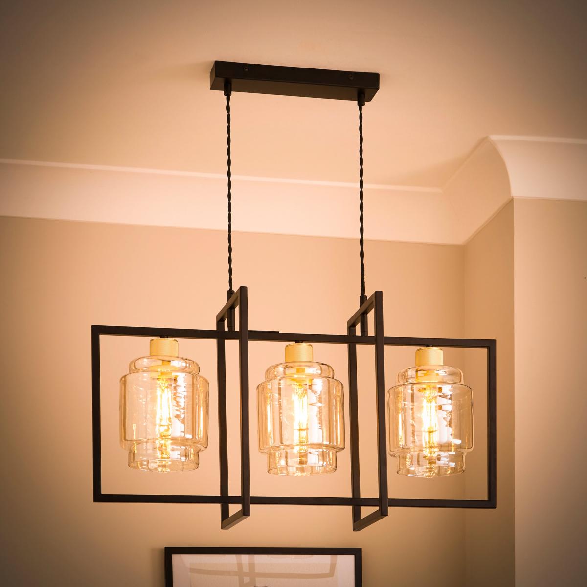 Seattle Industrial Bar Ceiling Light Black – image 2