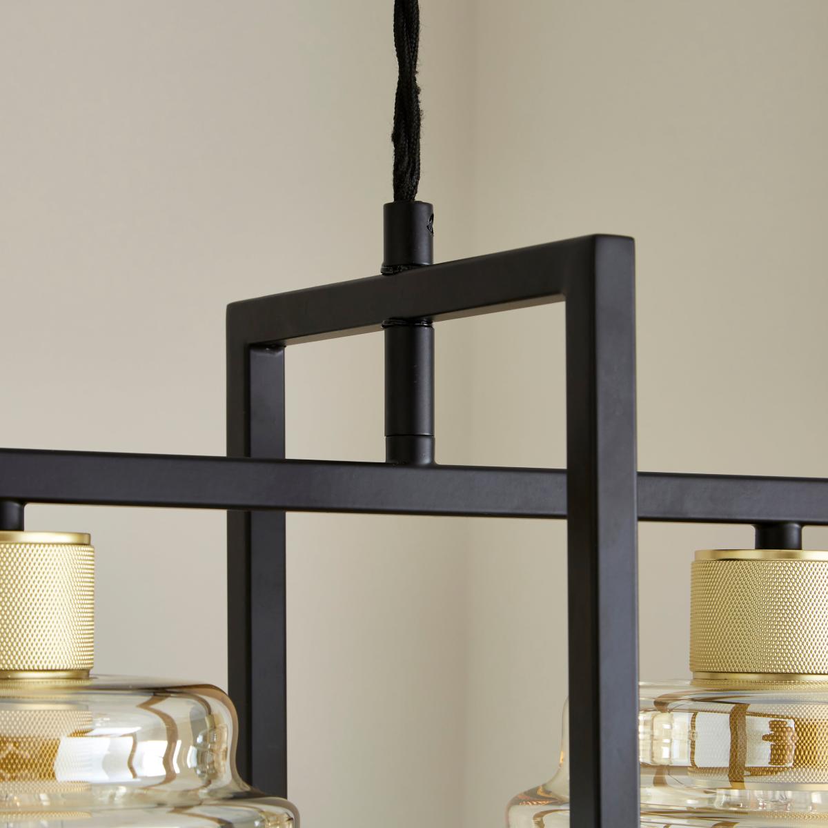 Seattle Industrial Bar Ceiling Light Black – image 3