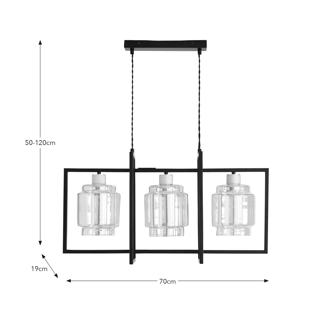 Seattle Industrial Bar Ceiling Light Black – image 7
