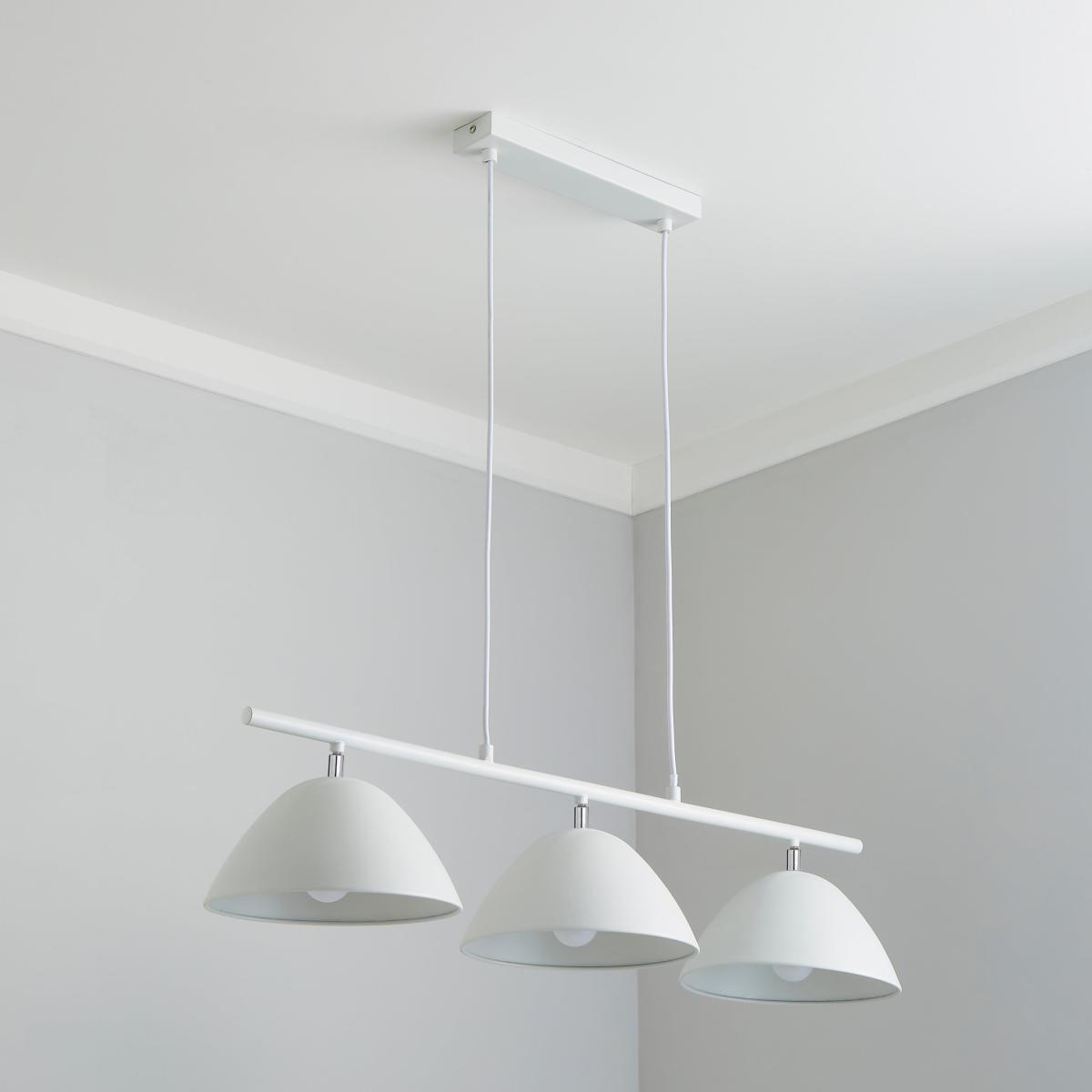Donia 3 Light Diner Fitting White – image 2