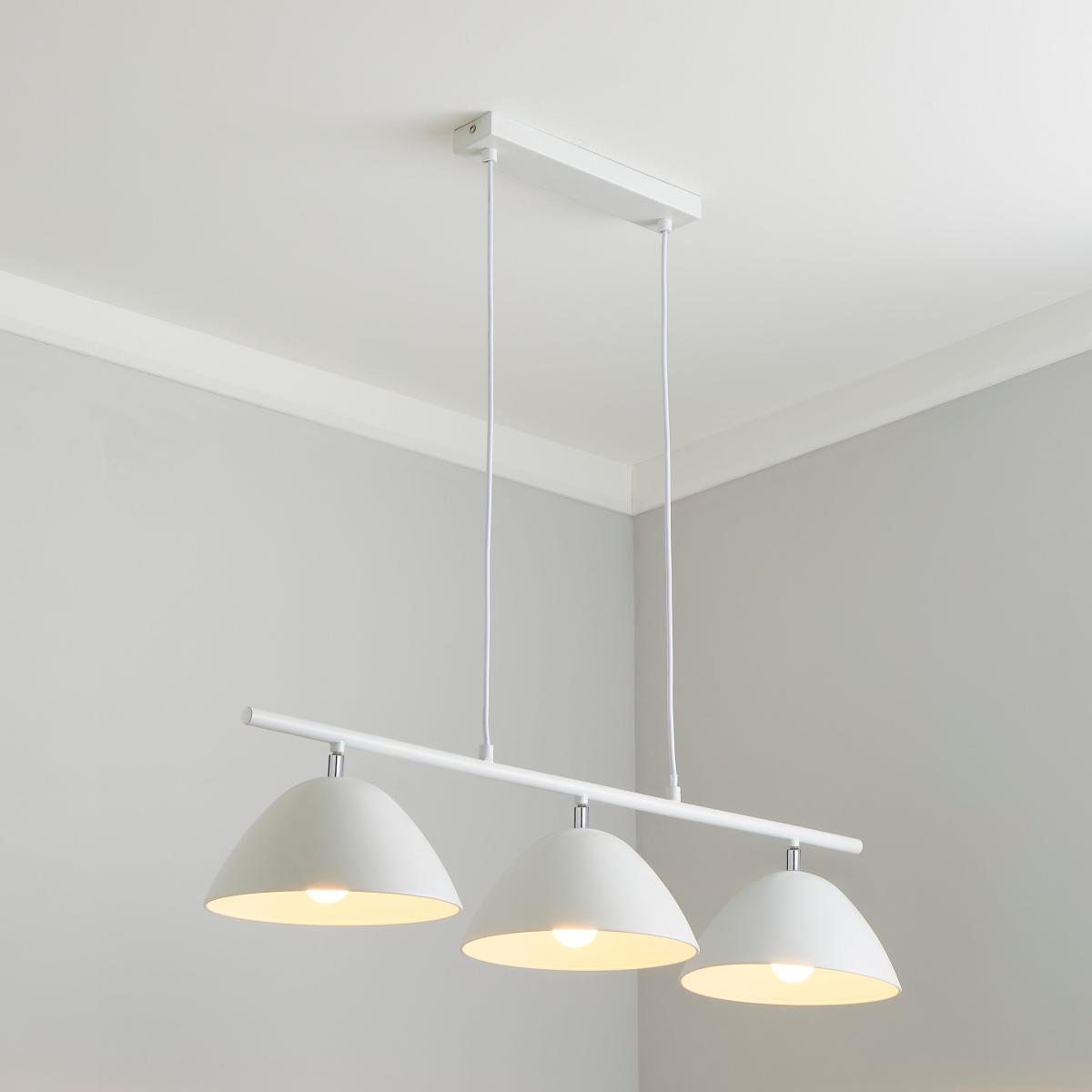 Donia 3 Light Diner Fitting White – image 1