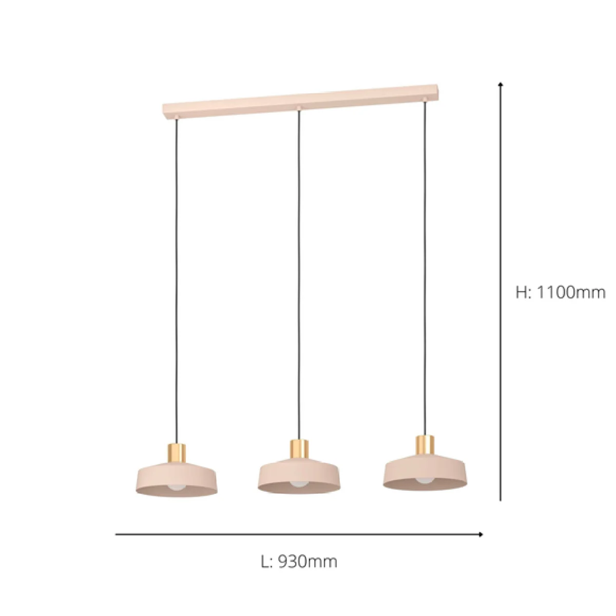 Return - EGLO Valdiola 3 Light Diner Ceiling Light – image 3