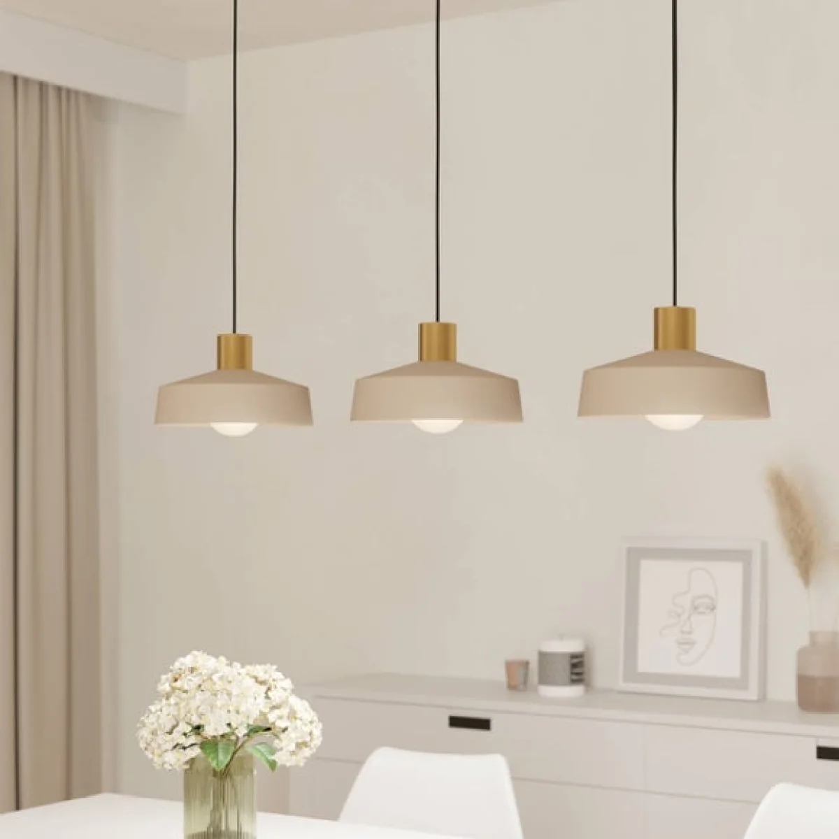 Return - EGLO Valdiola 3 Light Diner Ceiling Light – image 1