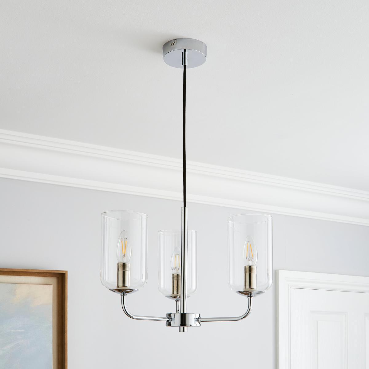 Palazzo Clear 3 Light Ceiling Fitting Clear – image 2