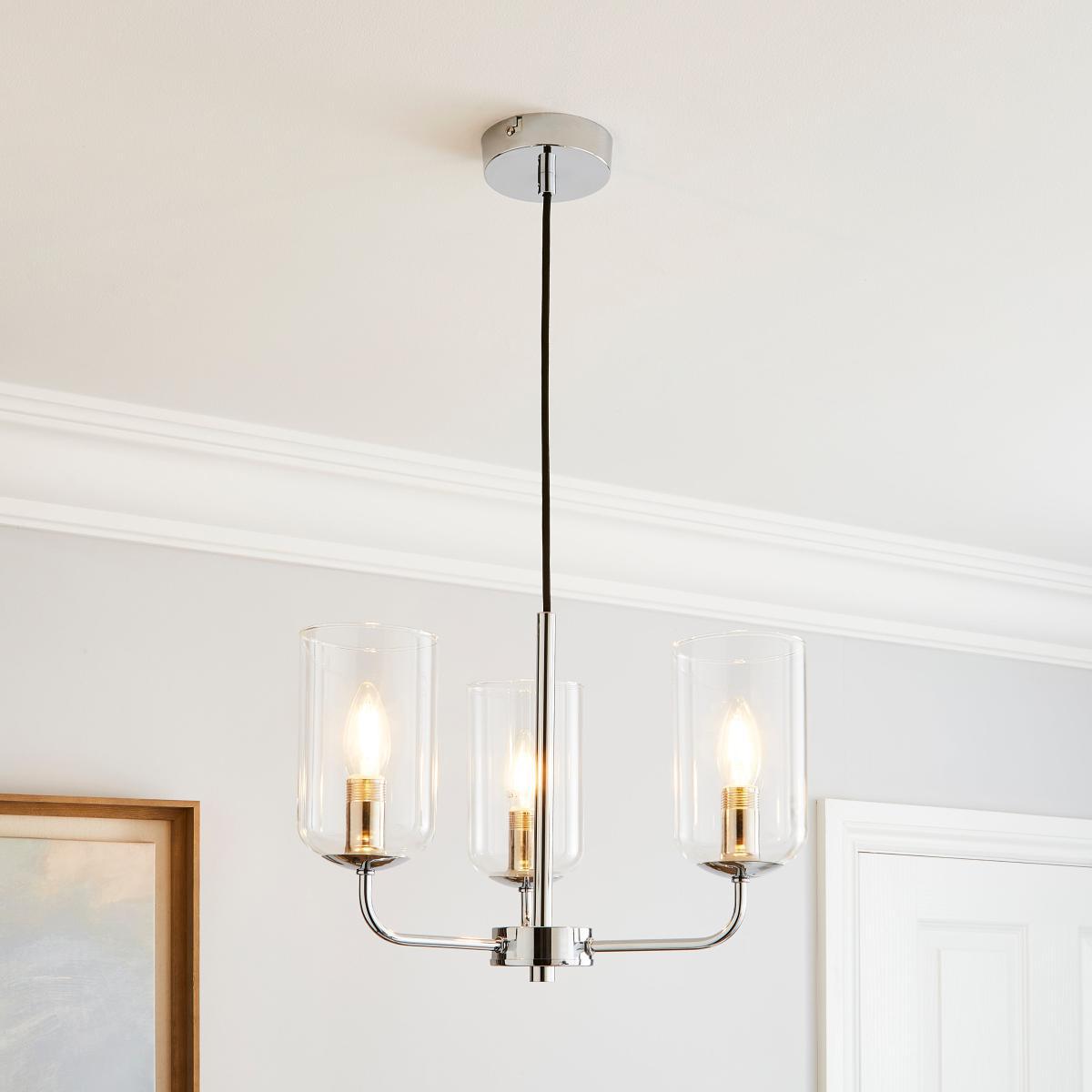 Palazzo Clear 3 Light Ceiling Fitting Clear – image 1