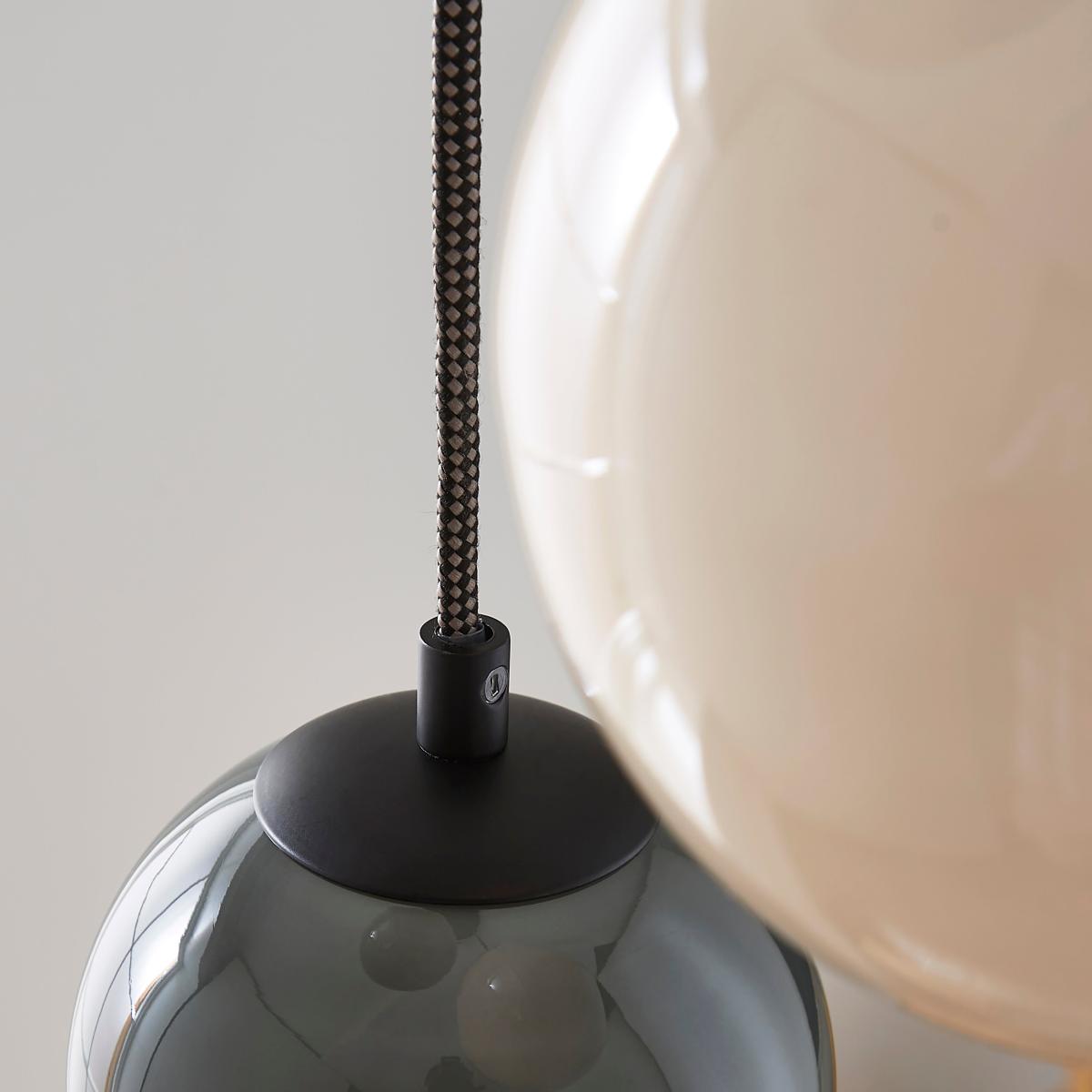 Eli Ribbed 3 Light Adjustable Cluster Ceiling Light MultiColoured – image 3