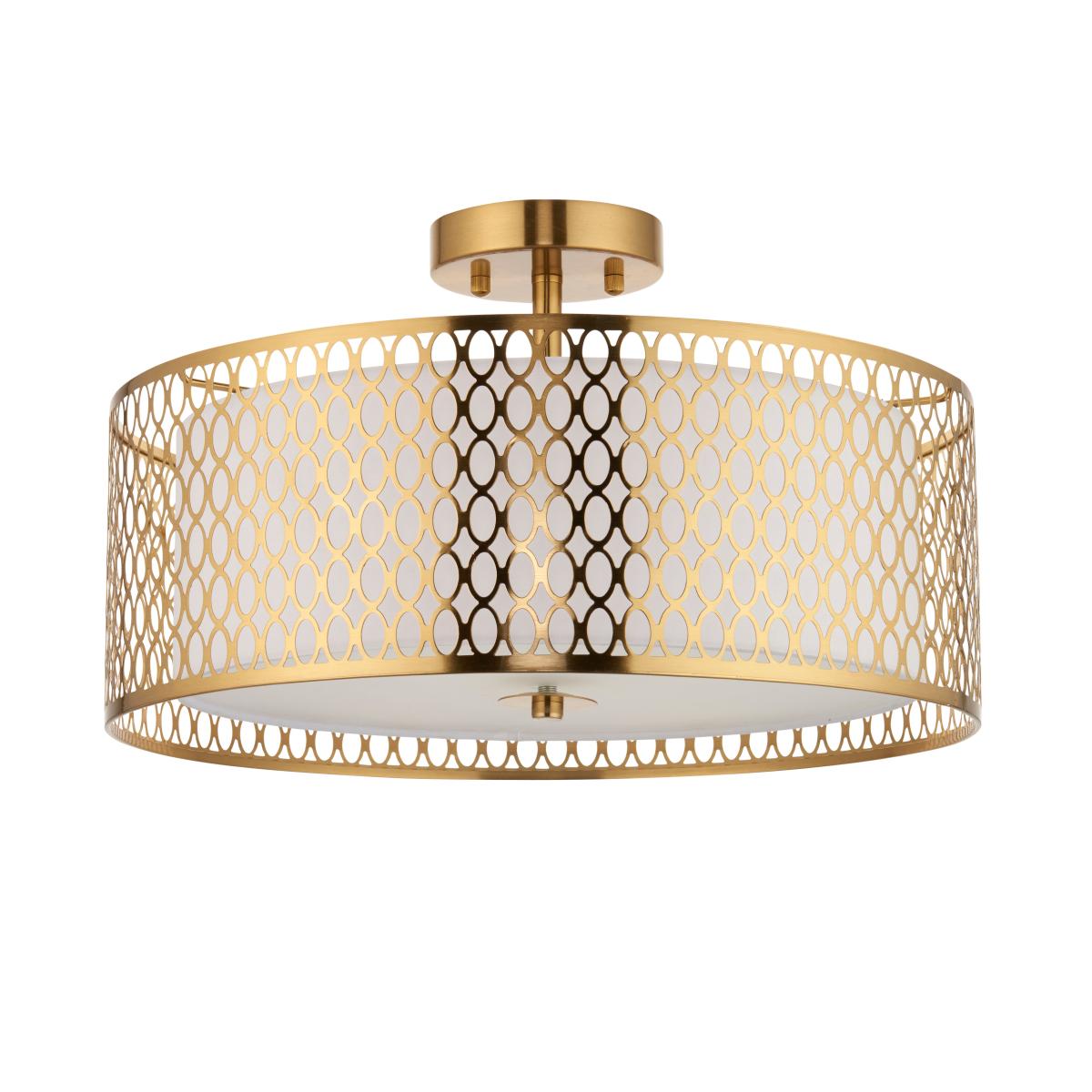 Vogue Toina 3 Light Flush Ceiling Fitting Gold – image 8
