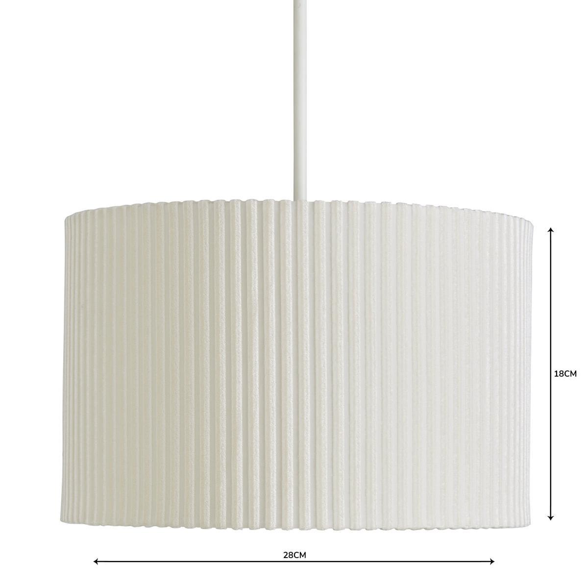 Darla 28cm Drum Ivory Shade Ivory – image 4