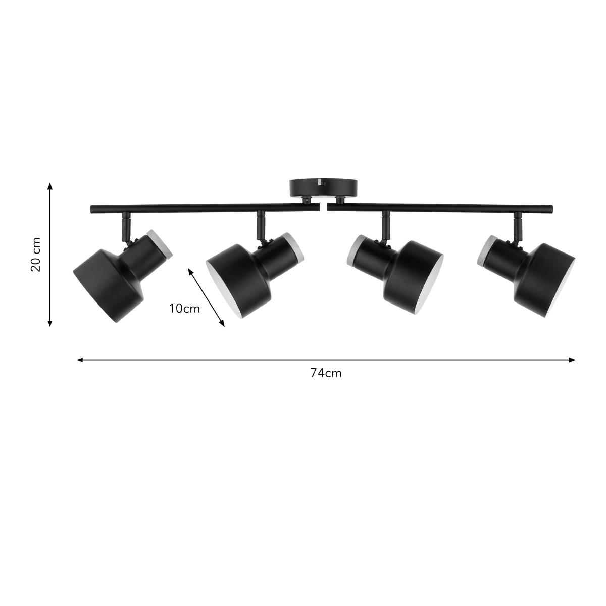 Duckworth Industrial 4 Light Adjustable Spotlight Bar – image 5