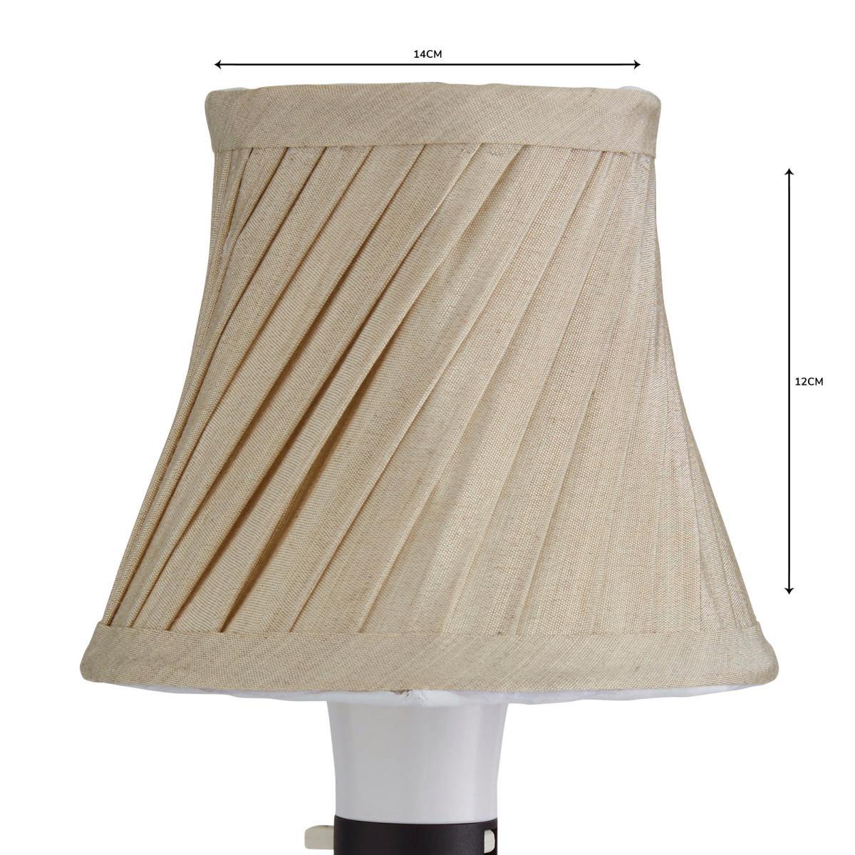 Twisted Pleat 12cm Candle Champagne Shade Champagne – image 4