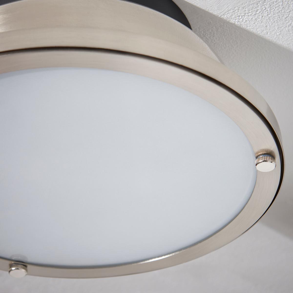 Barton Bathroom 1 Light Flush Ceiling Fitting Chrome – image 3
