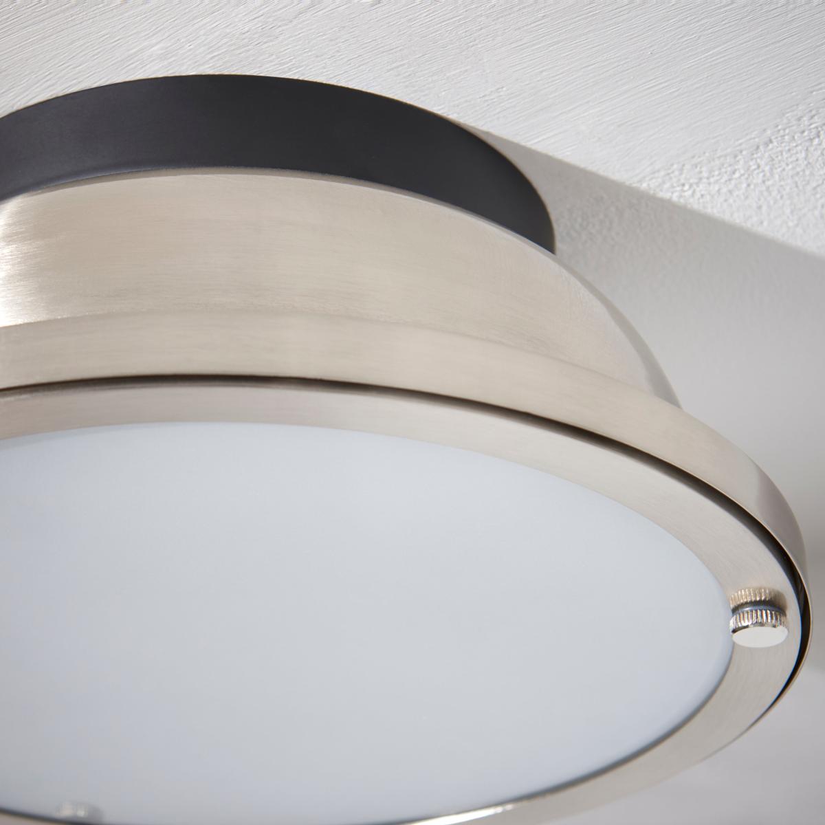 Barton Bathroom 1 Light Flush Ceiling Fitting Chrome – image 4