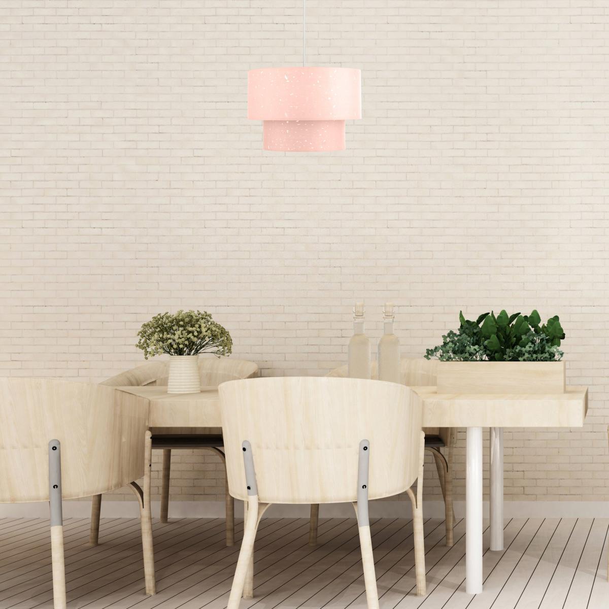 Celano Pink Easy Fit Pendant Pink and Clear – image 2