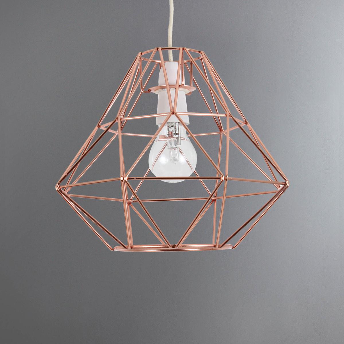 Bremen Geometric Copper Easy Fit Pendant Copper – image 2